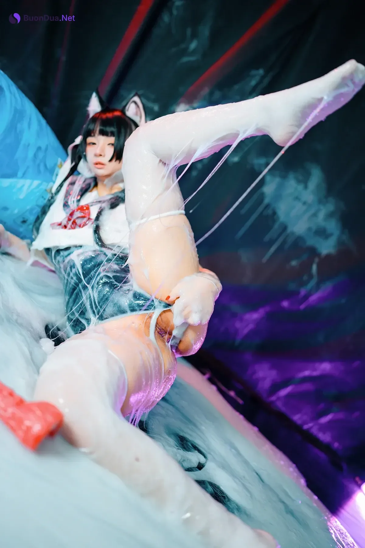 Cosplay 落落Raku – 邋遢小猫 Messy Kitty - รูปภาพ 14