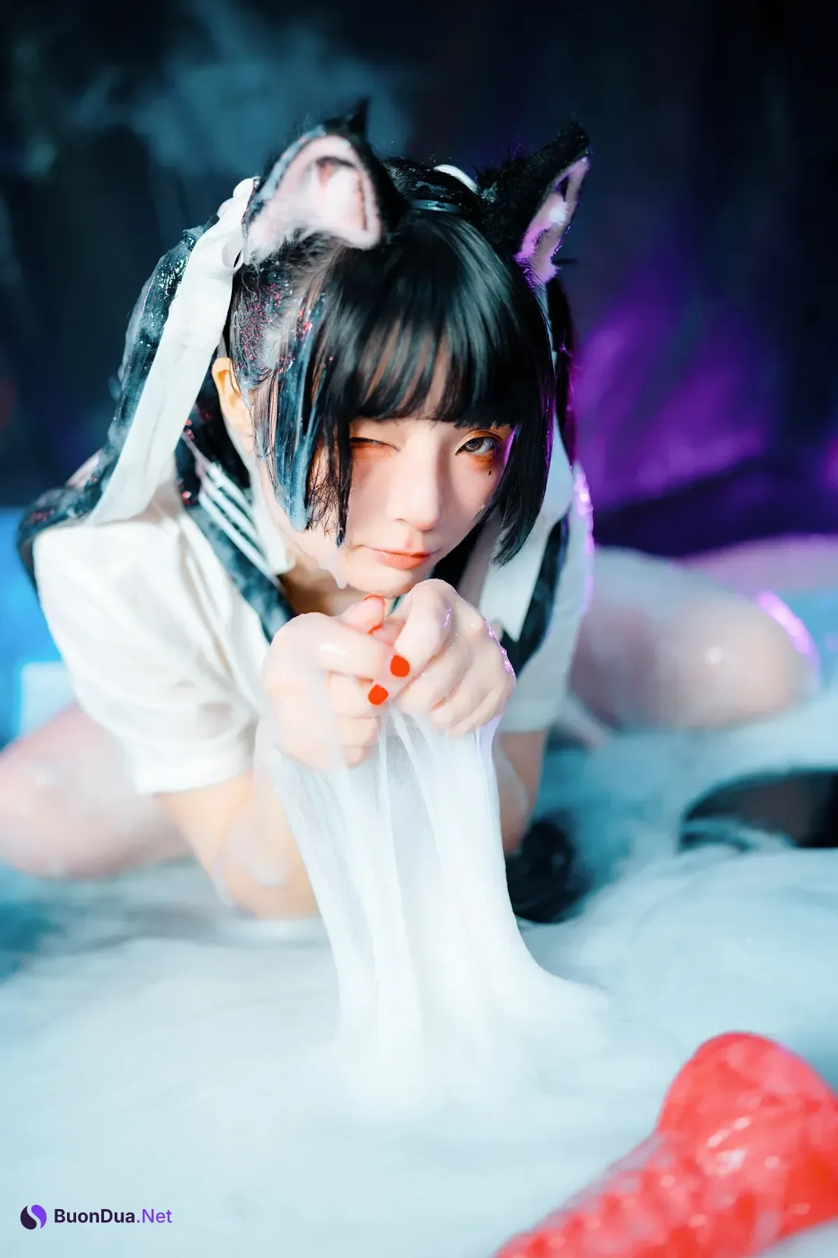 Cosplay 落落Raku – 邋遢小猫 Messy Kitty - รูปภาพ 18