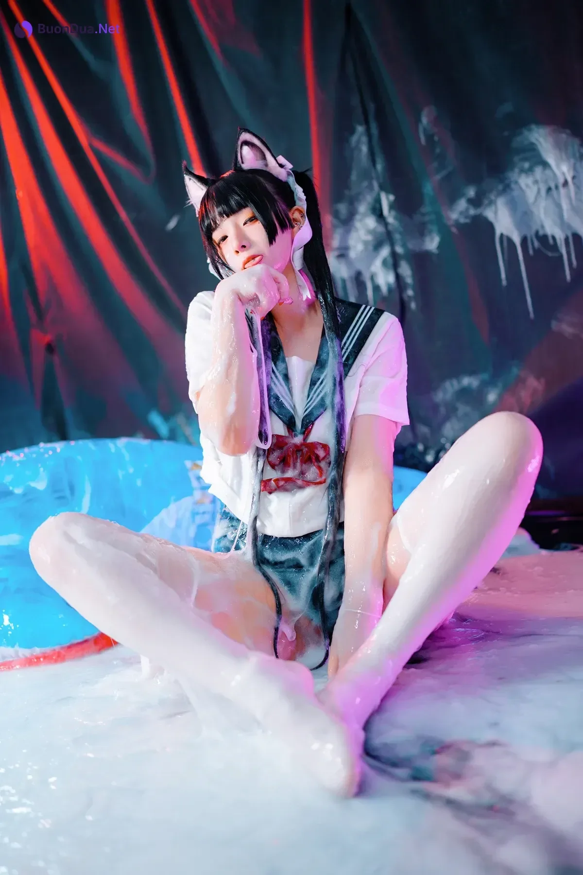 Cosplay 落落Raku – 邋遢小猫 Messy Kitty - รูปภาพ 4