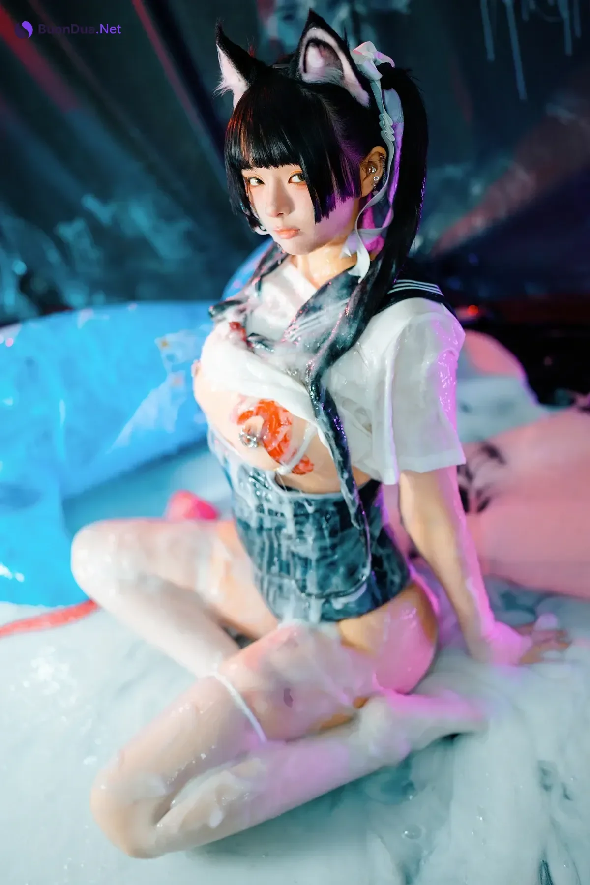 Cosplay 落落Raku – 邋遢小猫 Messy Kitty - รูปภาพ 6