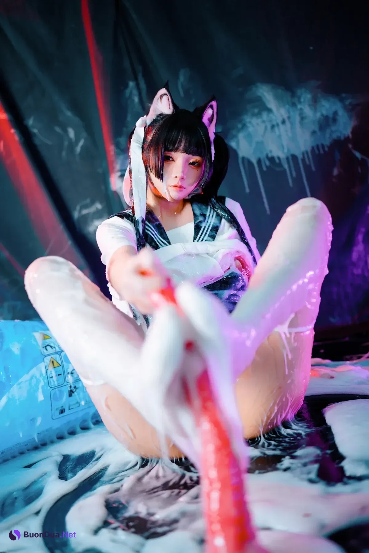 Cosplay 落落Raku – 邋遢小猫 Messy Kitty - รูปภาพ 9