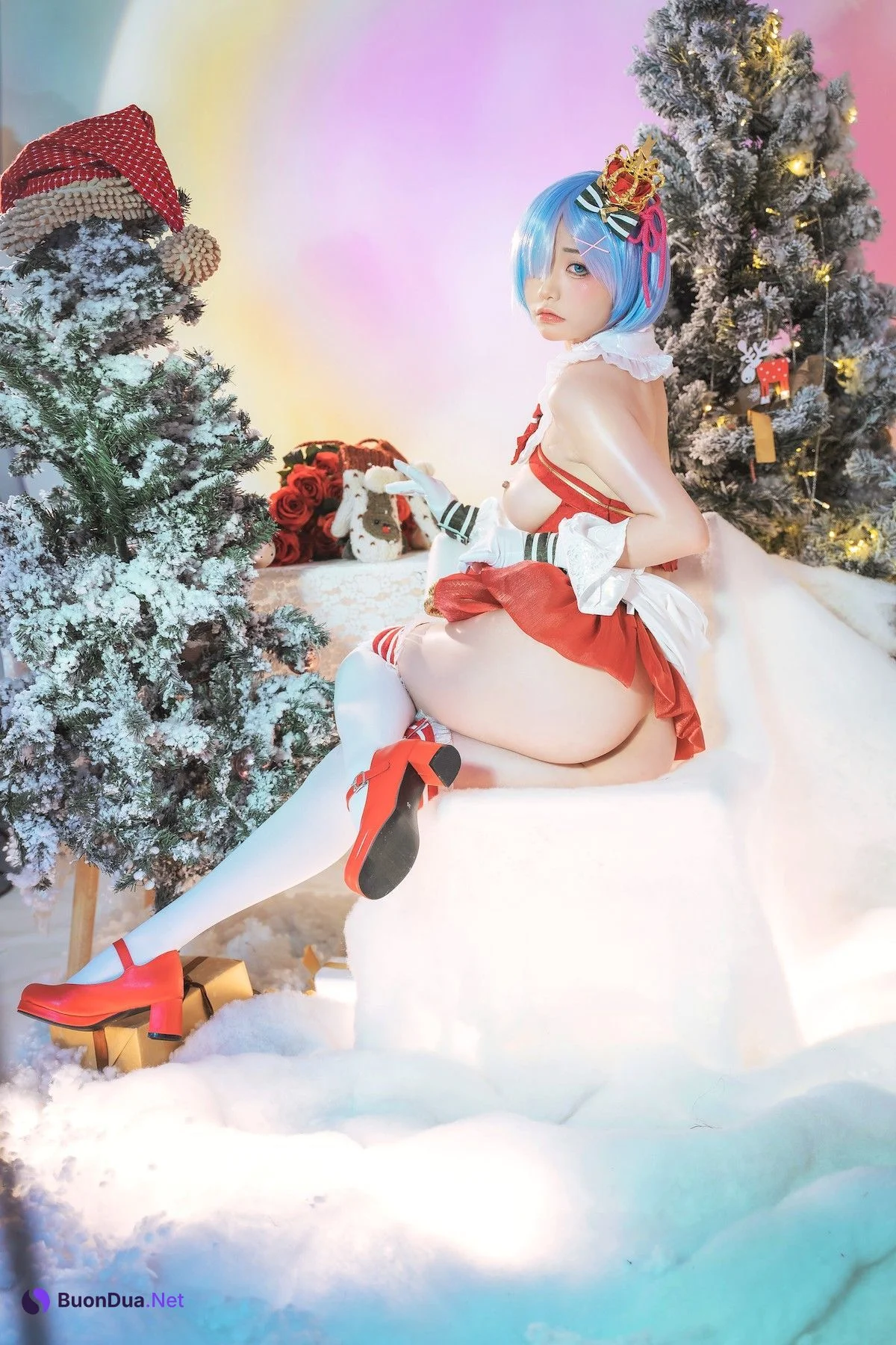爆机少女喵小吉 Cosplay Re：从零开始的圣诞节 - รูปภาพ 15