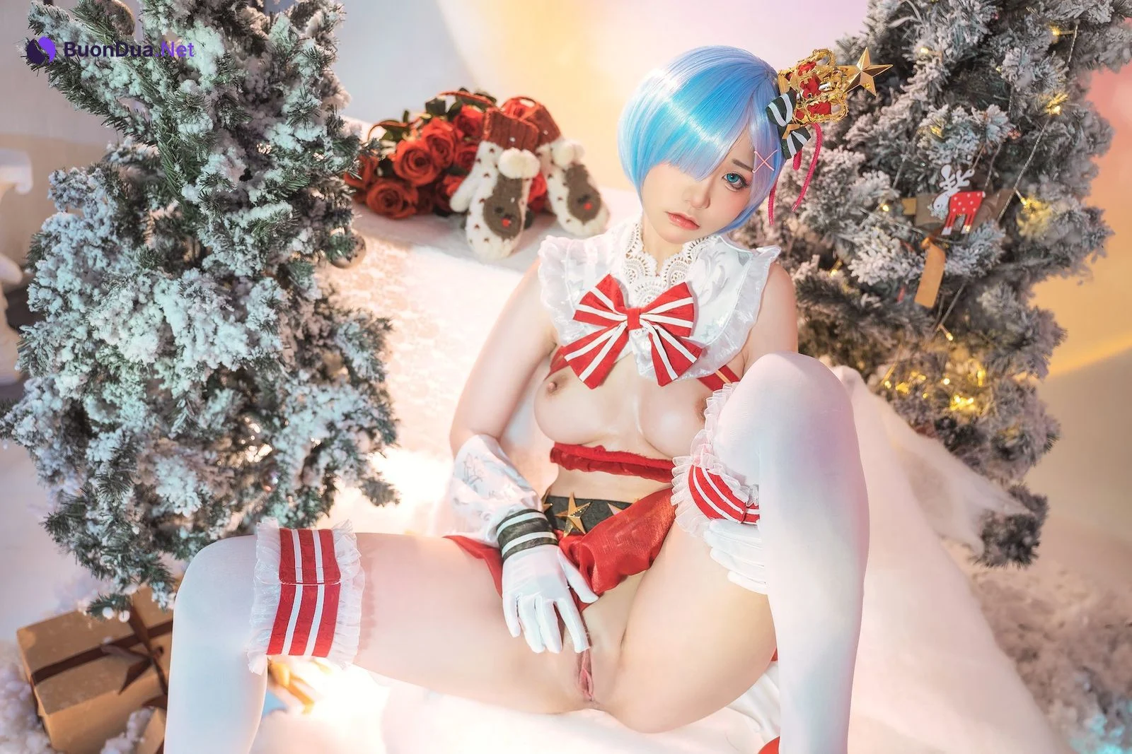 爆机少女喵小吉 Cosplay Re：从零开始的圣诞节 - รูปภาพ 17