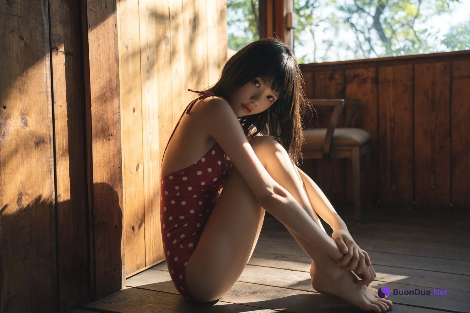 Cosplay 桜桃喵 红波点 Red Polka Dot - Photo 2