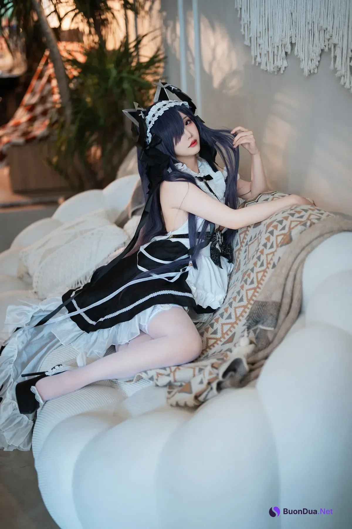 Cosplay 面饼仙儿 – 碧蓝航线 奥古斯特 女仆 – 公主连结Re：Dive 宵滨深月 - Photo 10