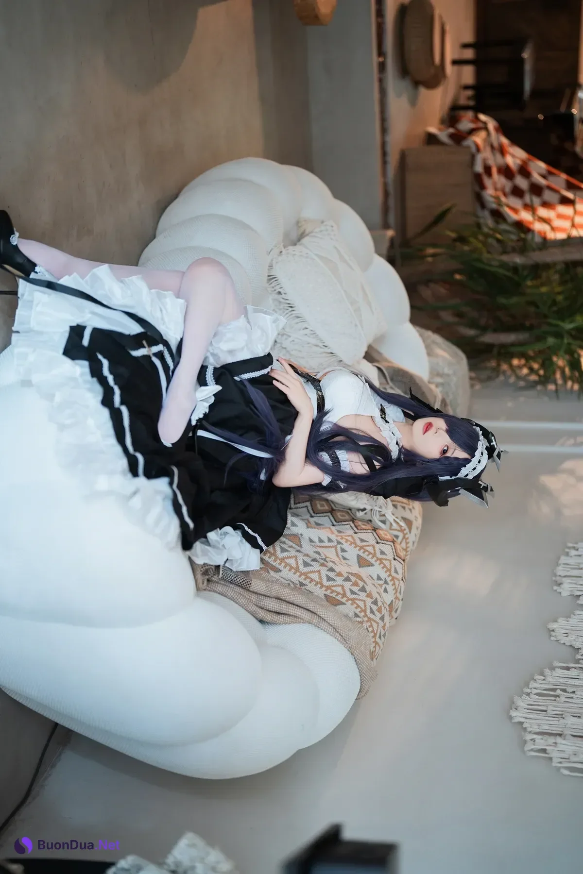Cosplay 面饼仙儿 – 碧蓝航线 奥古斯特 女仆 – 公主连结Re：Dive 宵滨深月 - Photo 14
