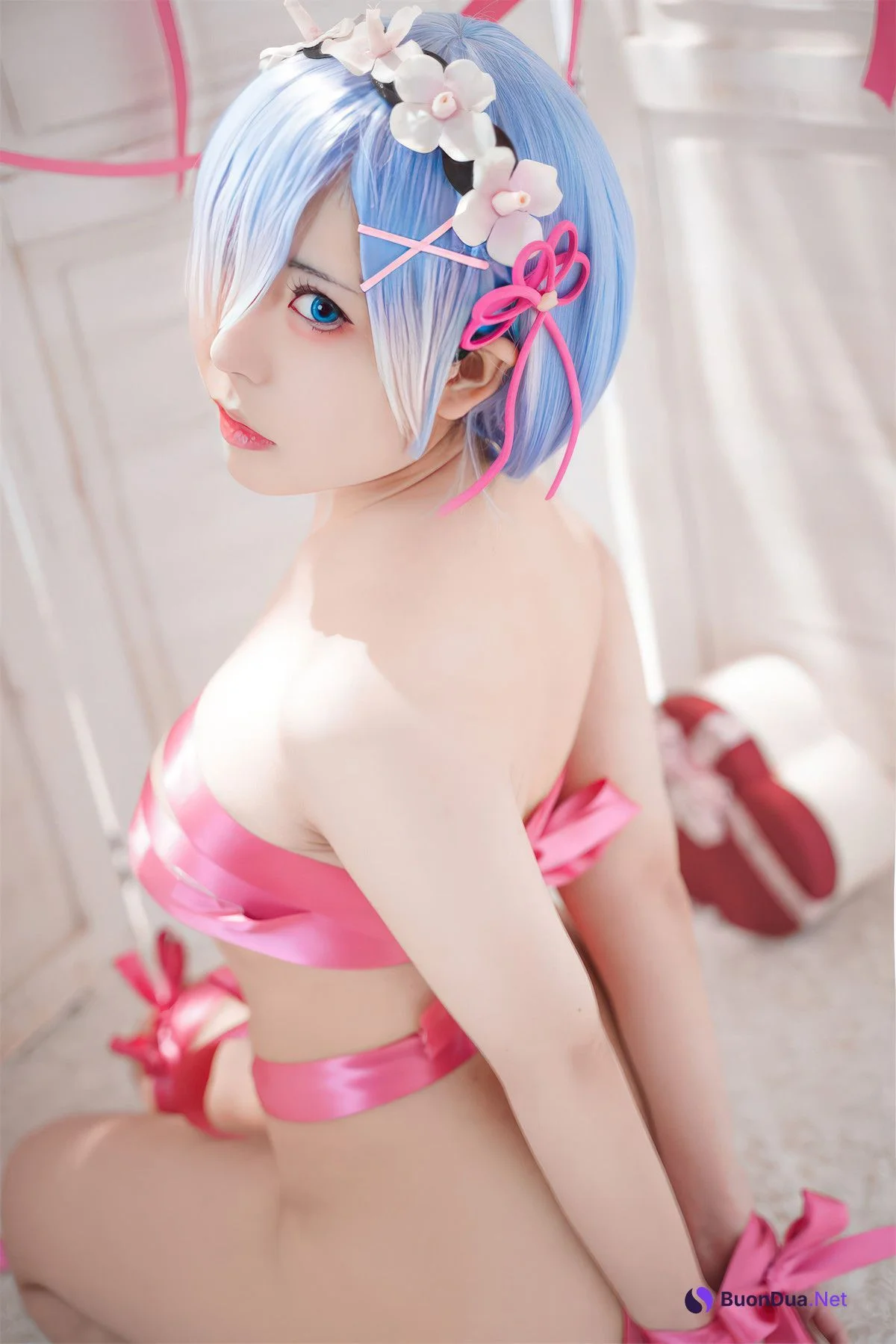 Cosplay 虎森森 蕾姆丝带 Rem Ribbon - Photo 13