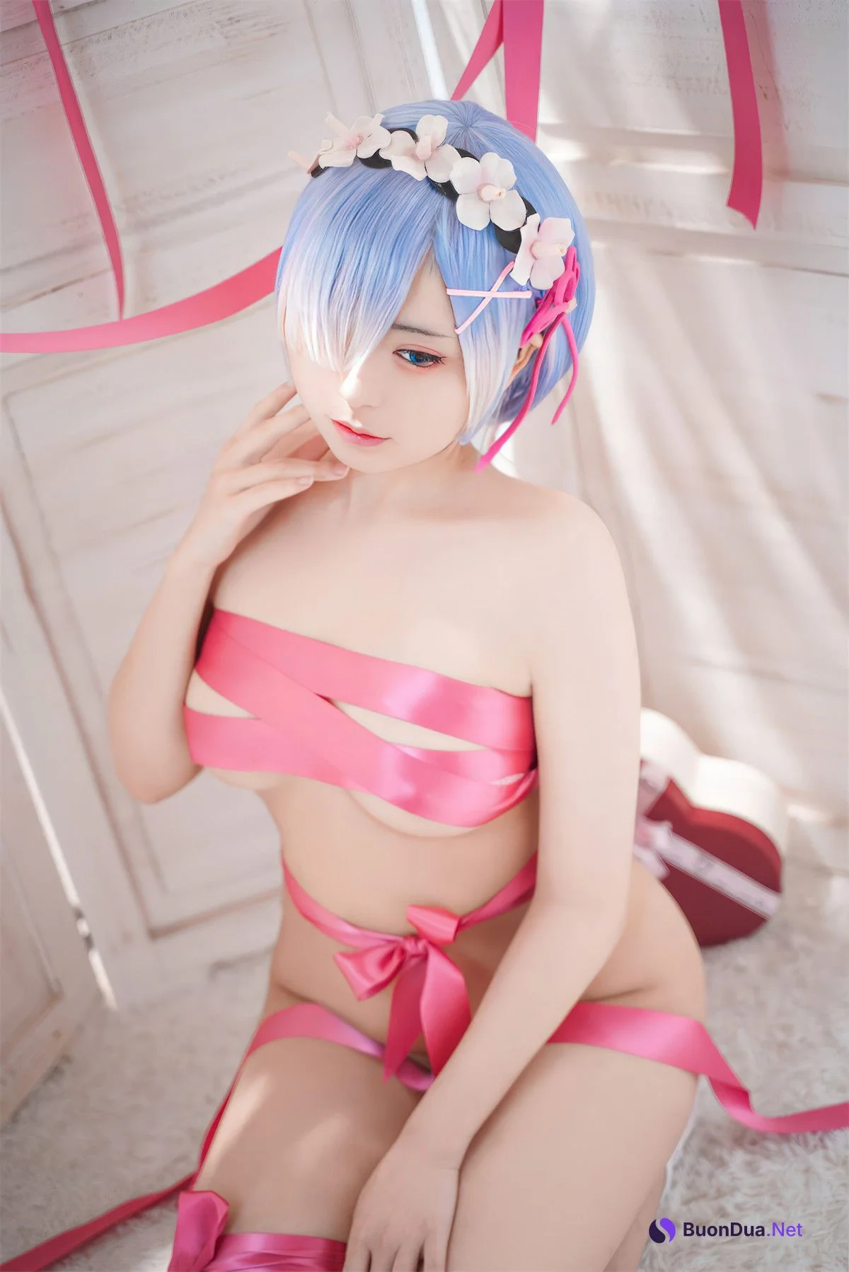 Cosplay 虎森森 蕾姆丝带 Rem Ribbon - Photo 19