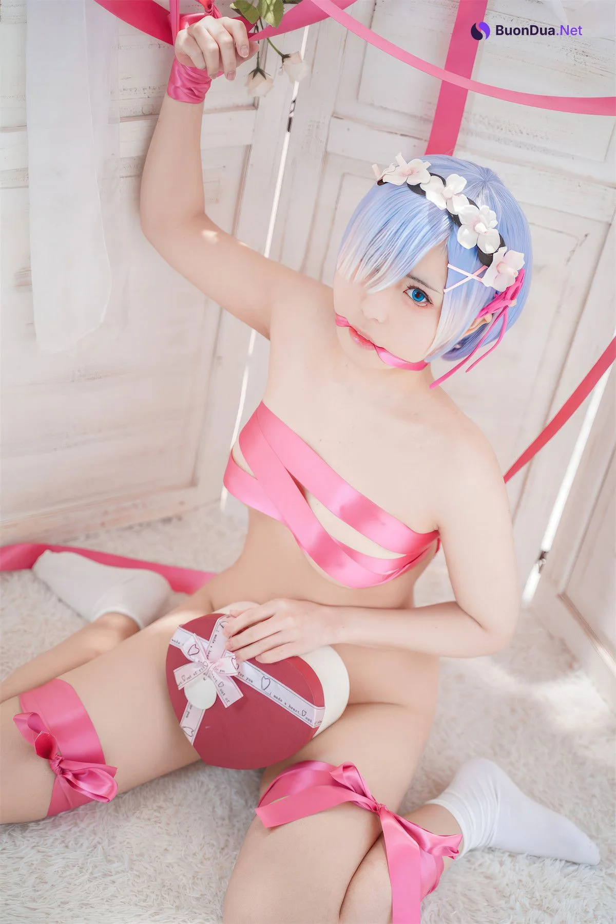 Cosplay 虎森森 蕾姆丝带 Rem Ribbon - Photo 7