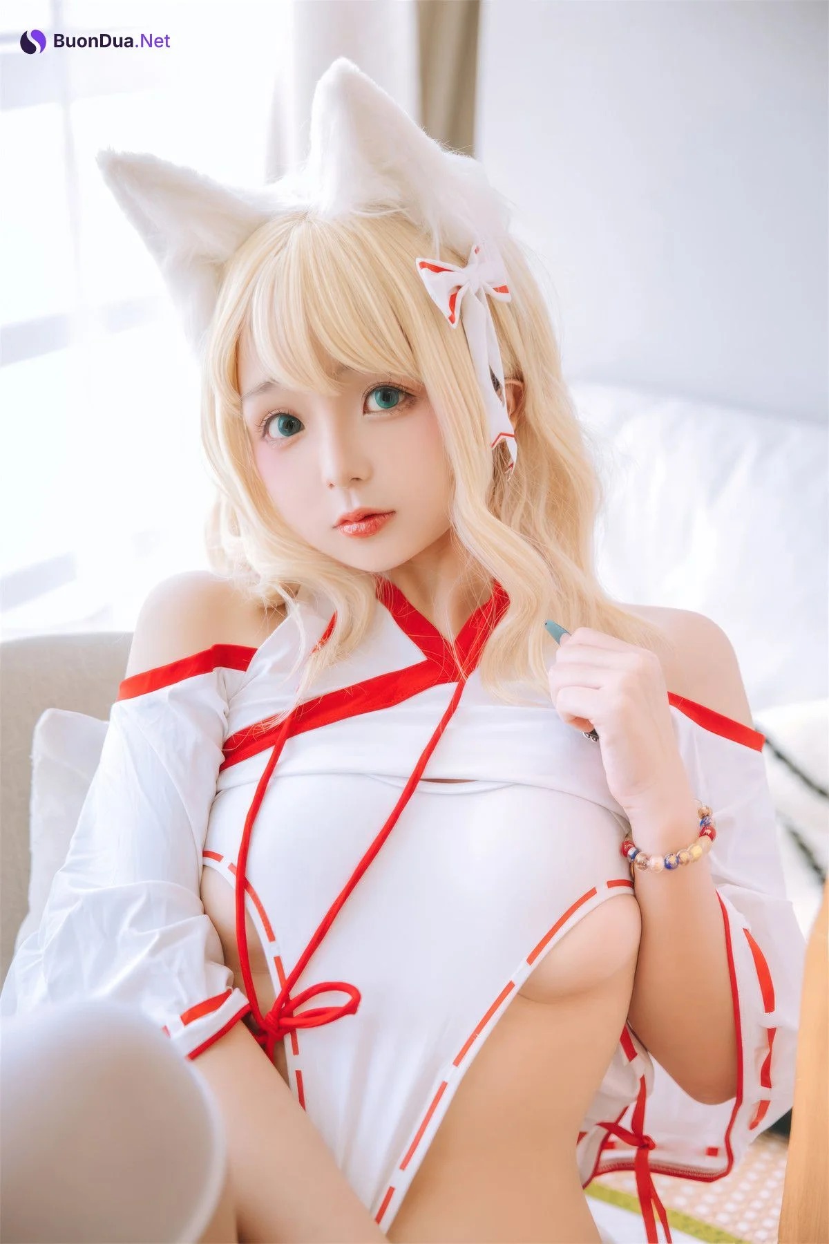 Cosplay Rinaijiao日奈娇 小狐狸巫女 - Photo 5