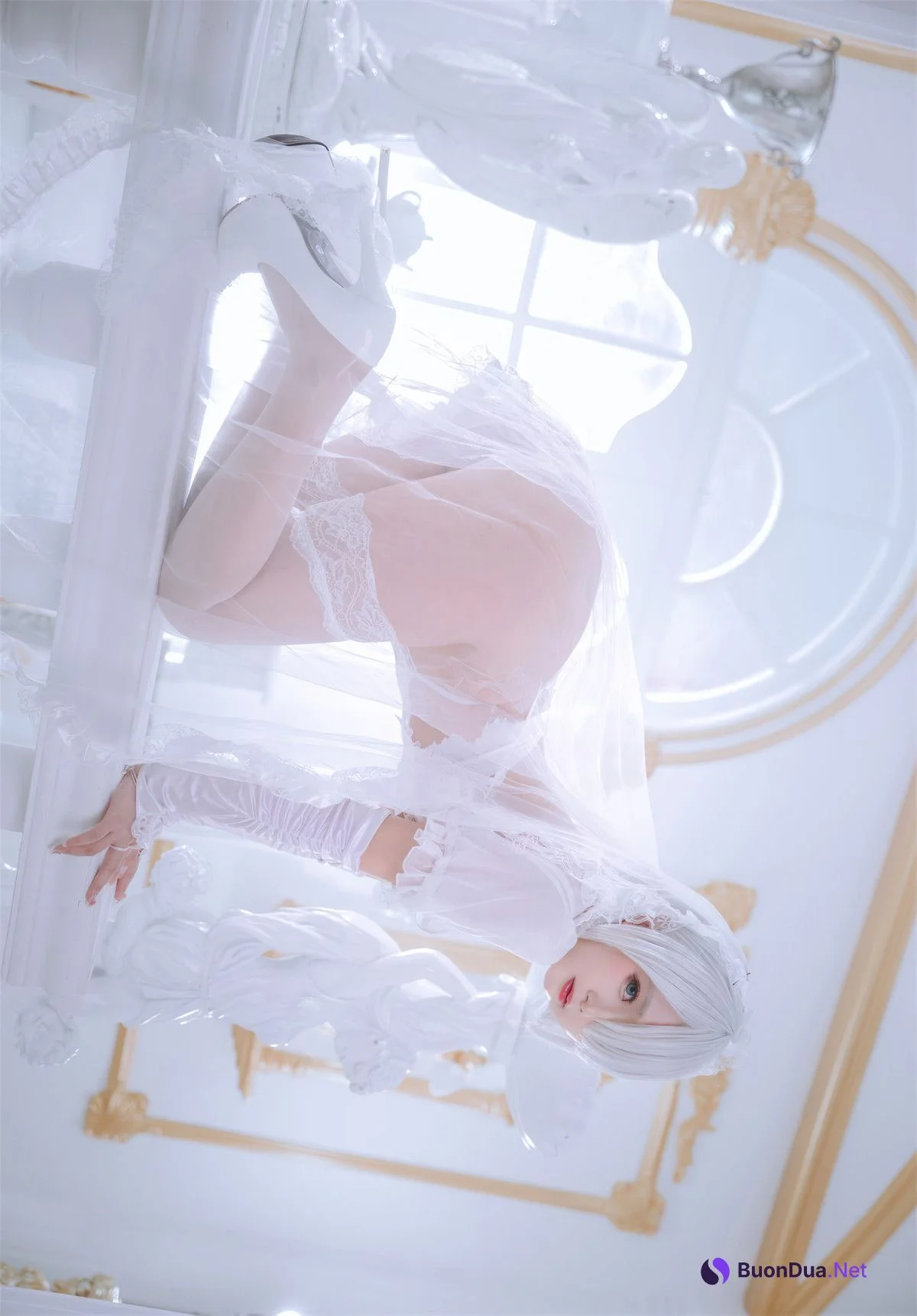 Cosplay Rinaijiao日奈娇 白色花嫁 - Photo 13