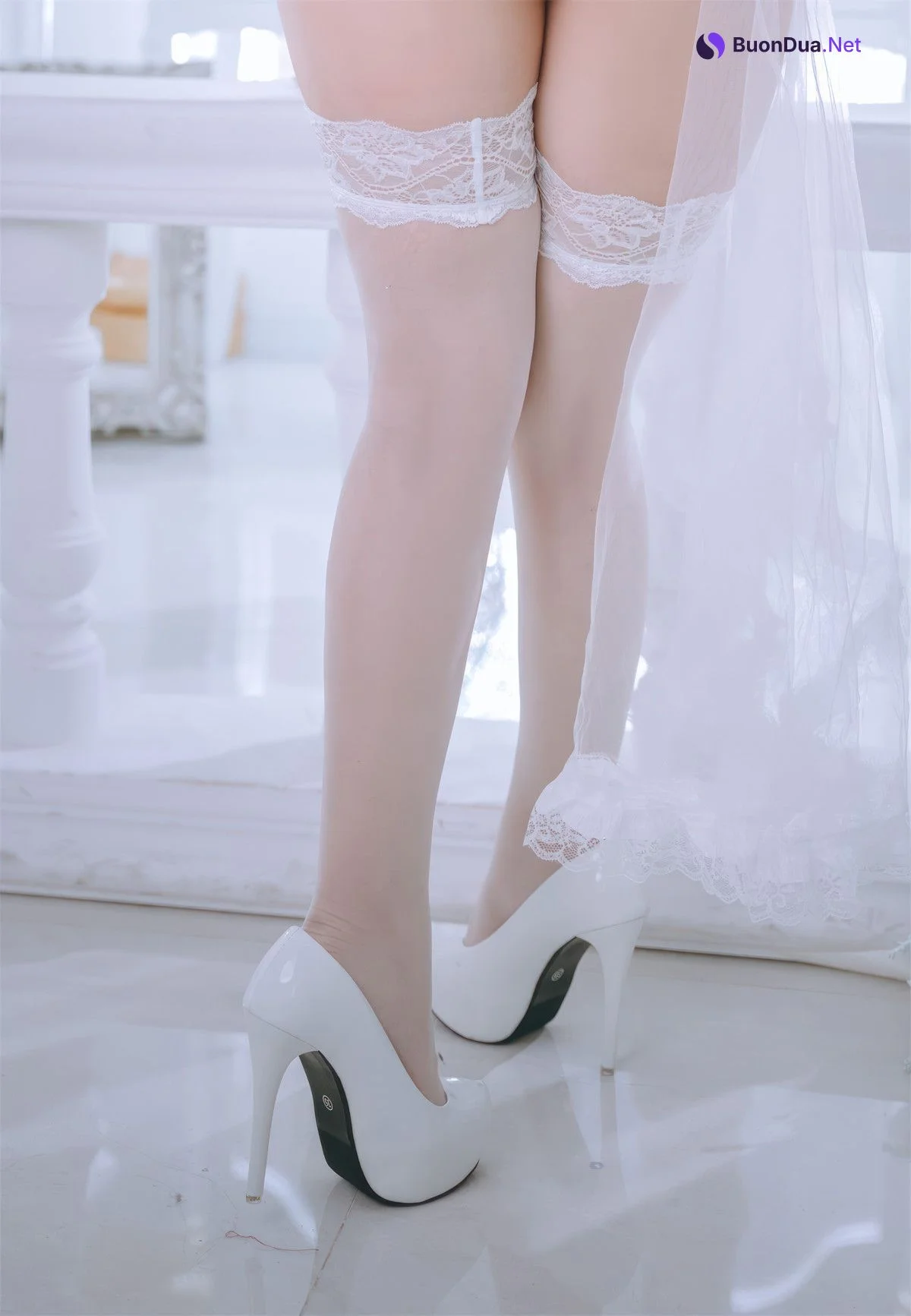Cosplay Rinaijiao日奈娇 白色花嫁 - Photo 7