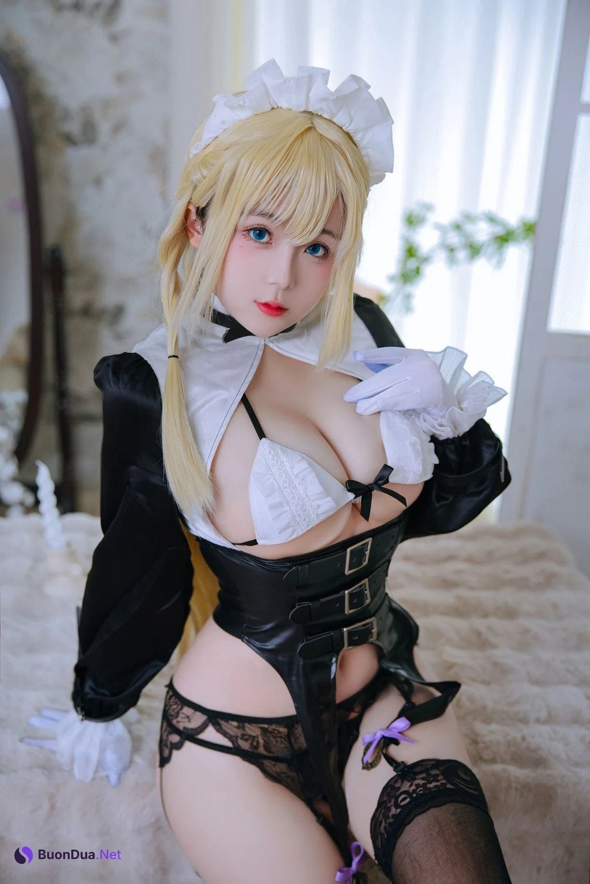 Cosplay Rinaijiao日奈娇 拘束女仆 - Photo 4