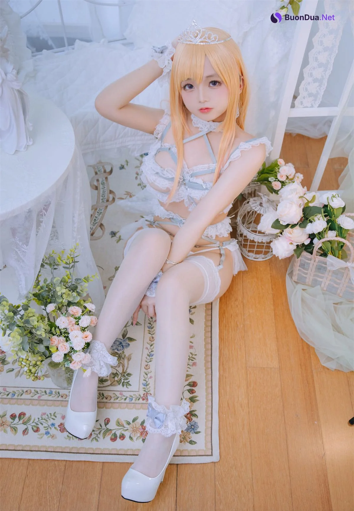 Cosplay Rinaijiao日奈娇 喜多川海梦 花嫁 - Photo 3