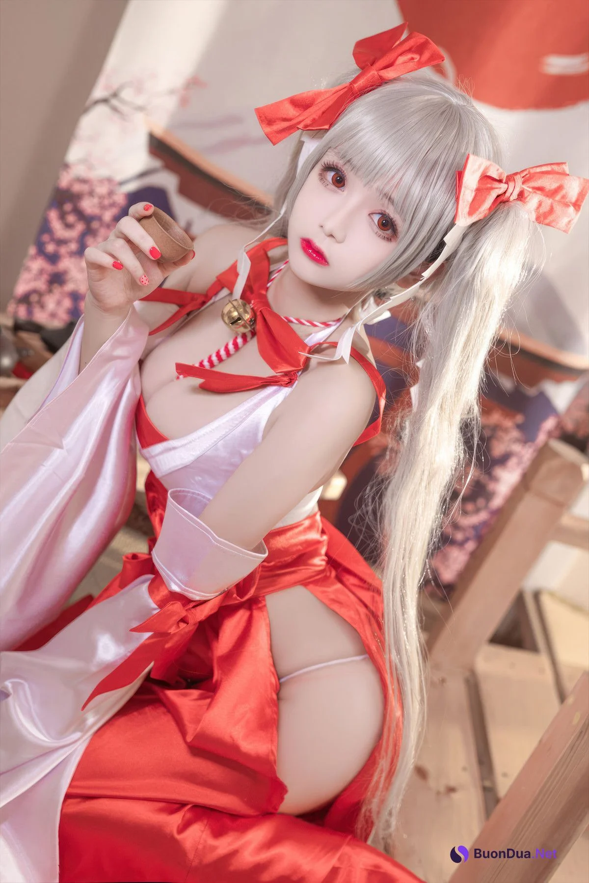Cosplay Rinaijiao日奈娇 碧蓝航线 可畏巫女 - Photo 13