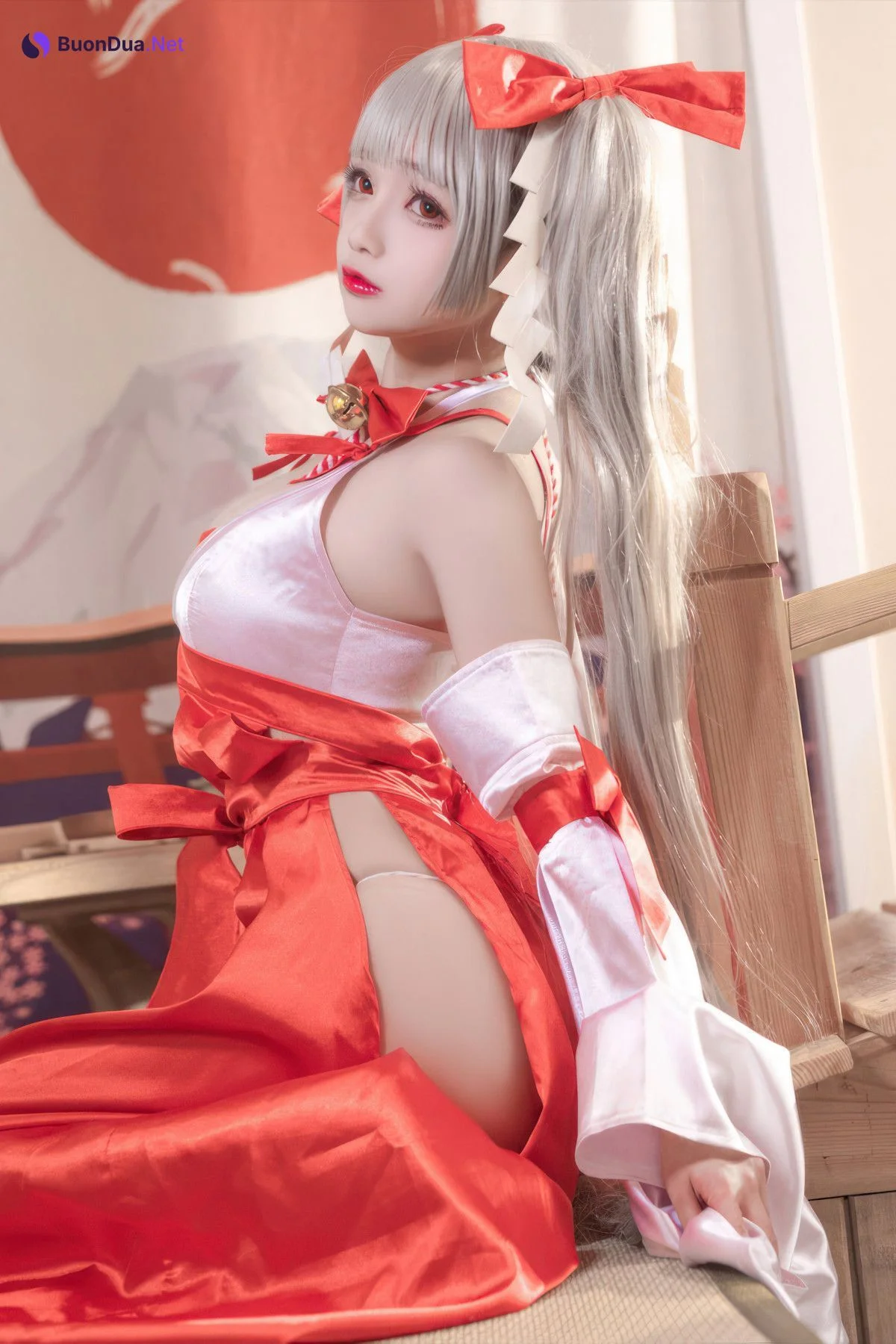 Cosplay Rinaijiao日奈娇 碧蓝航线 可畏巫女 - Photo 14