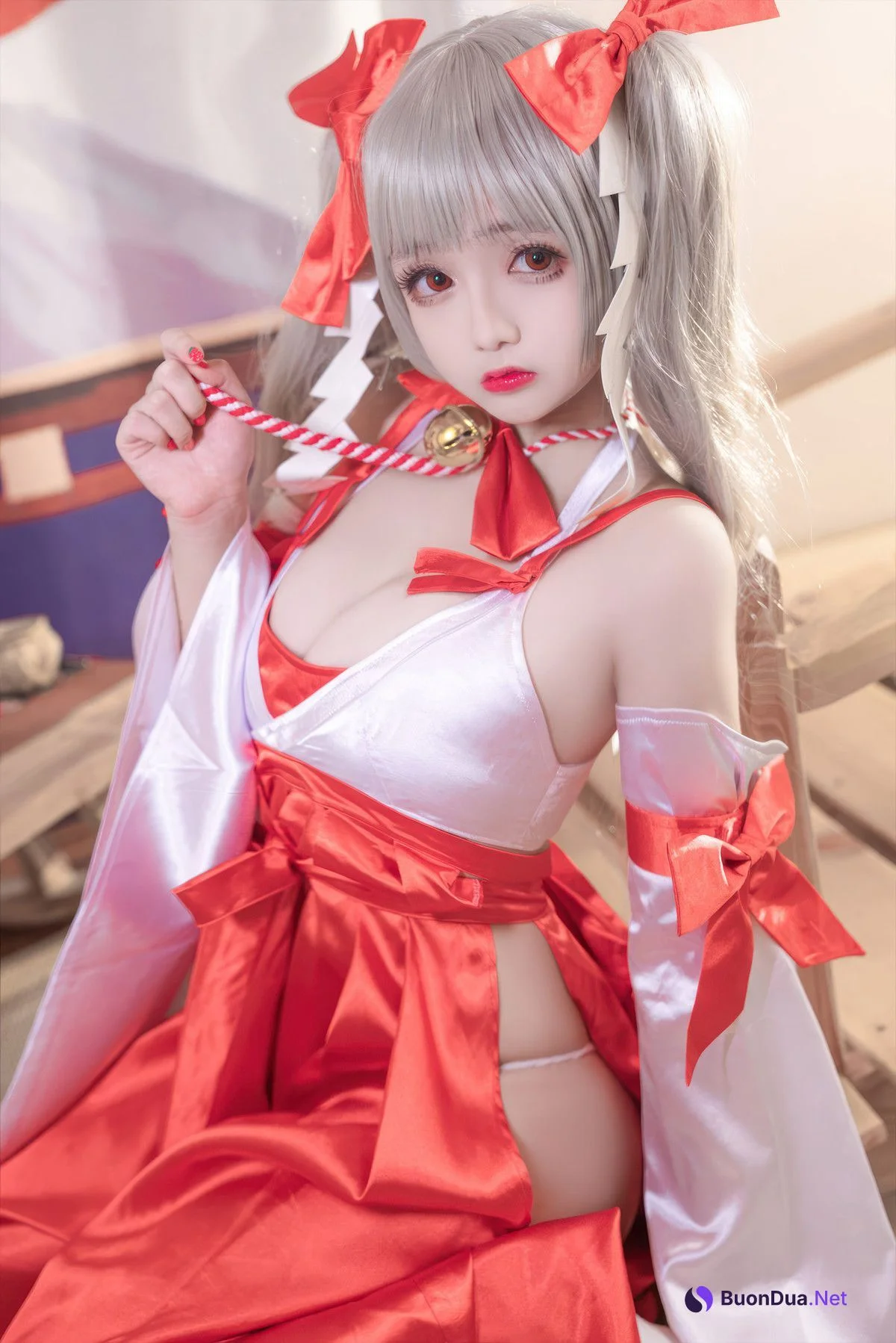 Cosplay Rinaijiao日奈娇 碧蓝航线 可畏巫女 - Photo 16