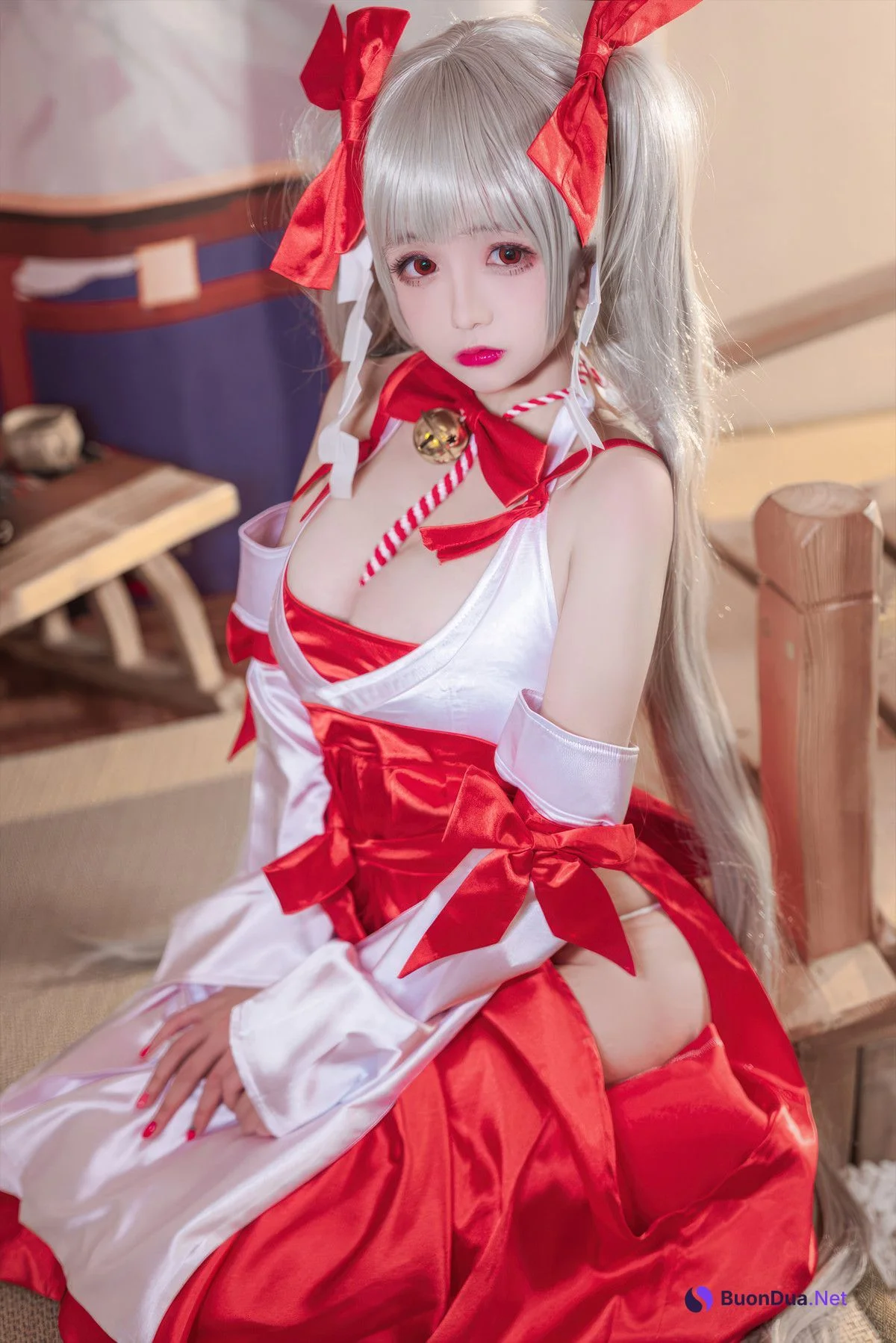 Cosplay Rinaijiao日奈娇 碧蓝航线 可畏巫女 - Photo 2