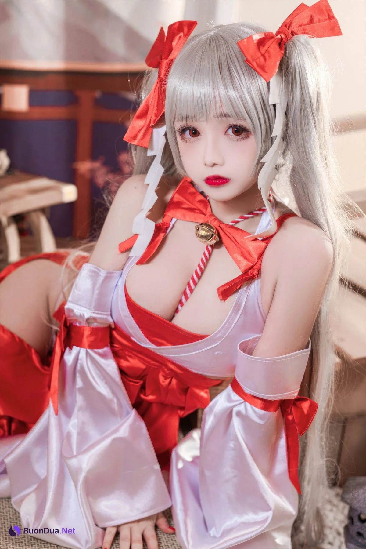 Cosplay Rinaijiao日奈娇 碧蓝航线 可畏巫女 - Photo 3