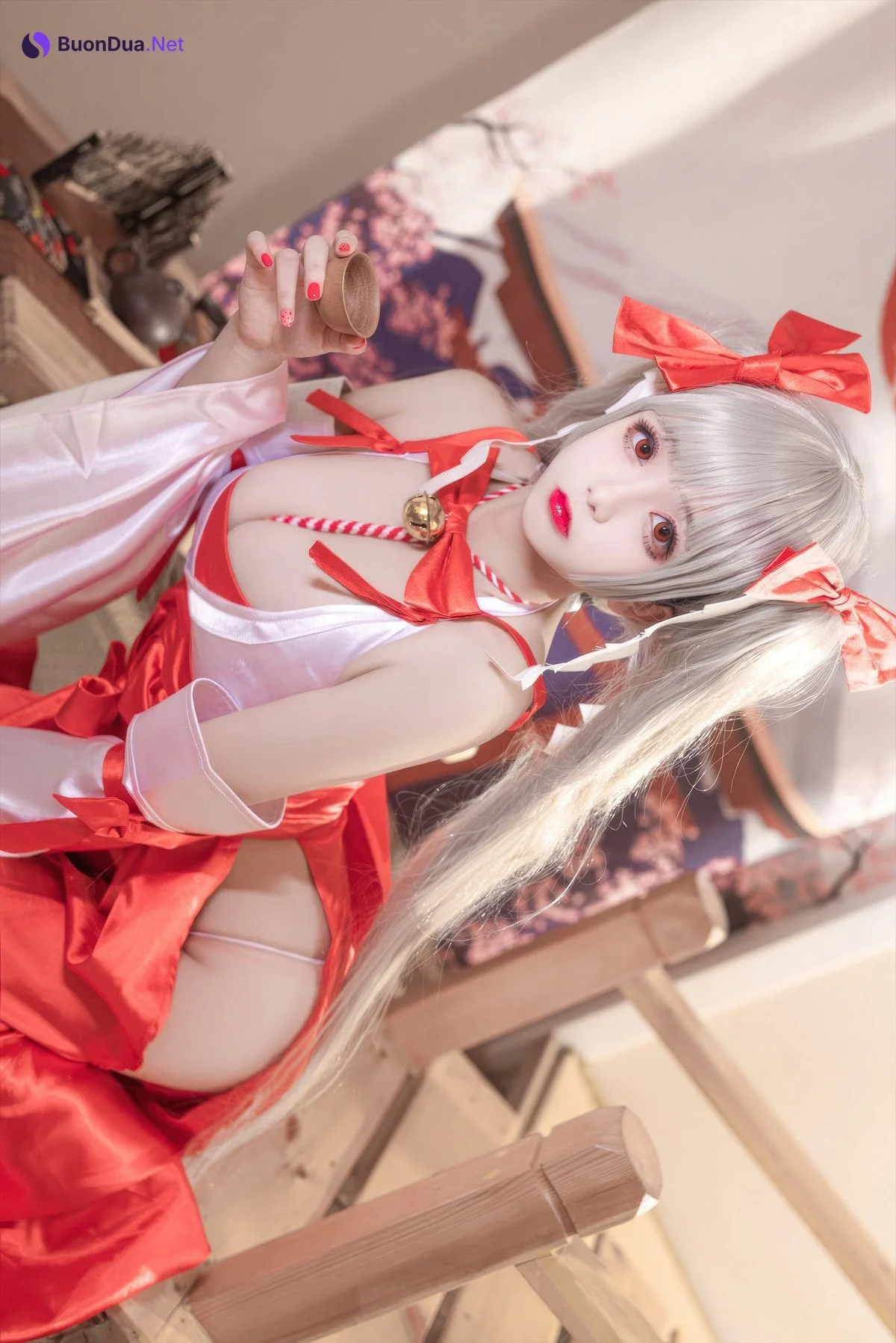 Cosplay Rinaijiao日奈娇 碧蓝航线 可畏巫女 - Photo 4