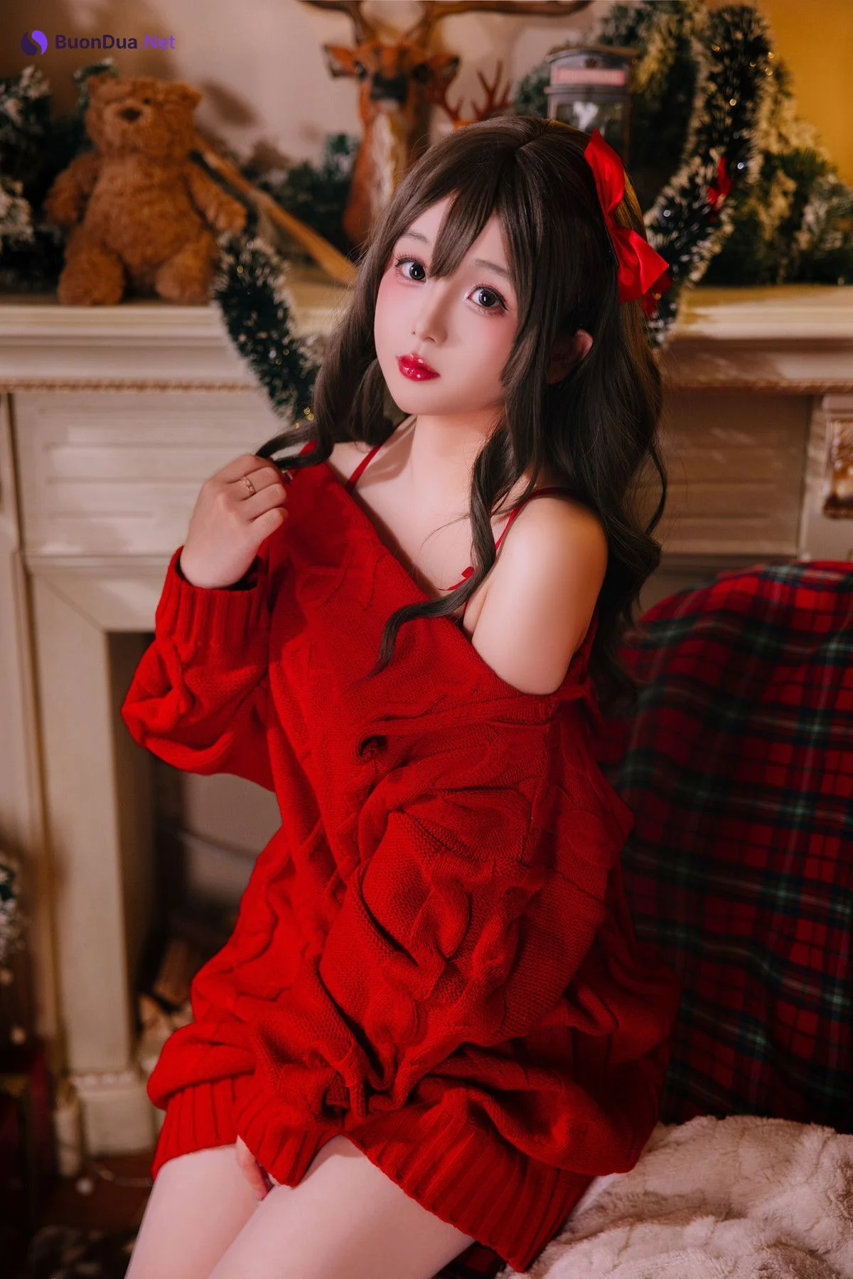 Cosplay Rinaijiao日奈娇 圣诞毛衣A+B - Photo 2