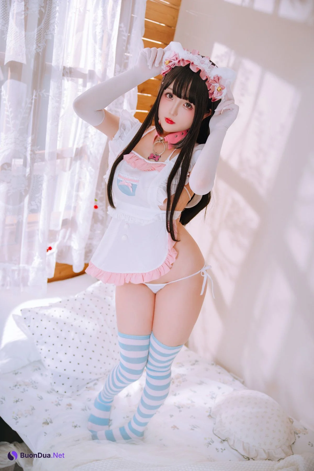 Cosplay Rinaijiao日奈娇 兔尾女仆 - Photo 12