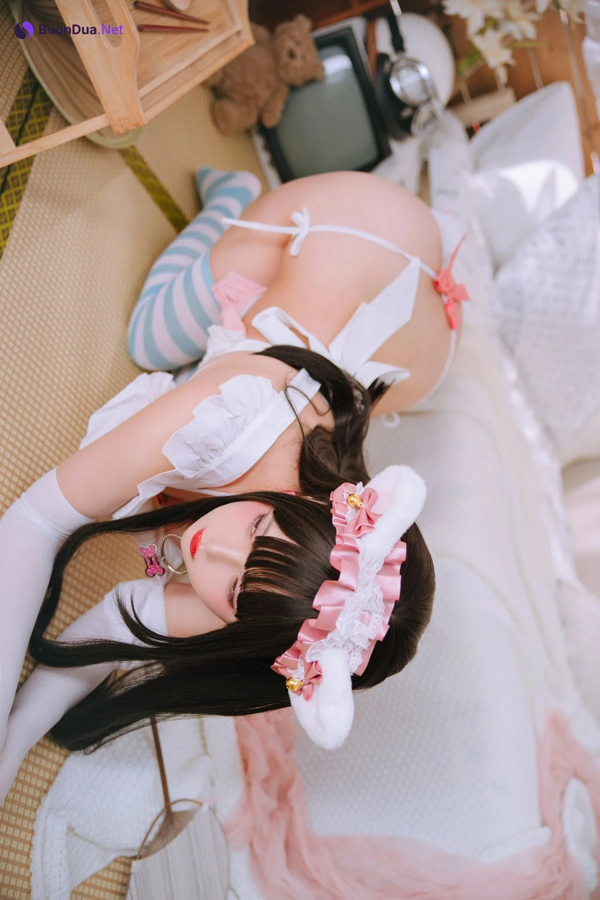 Cosplay Rinaijiao日奈娇 兔尾女仆 - Photo 15
