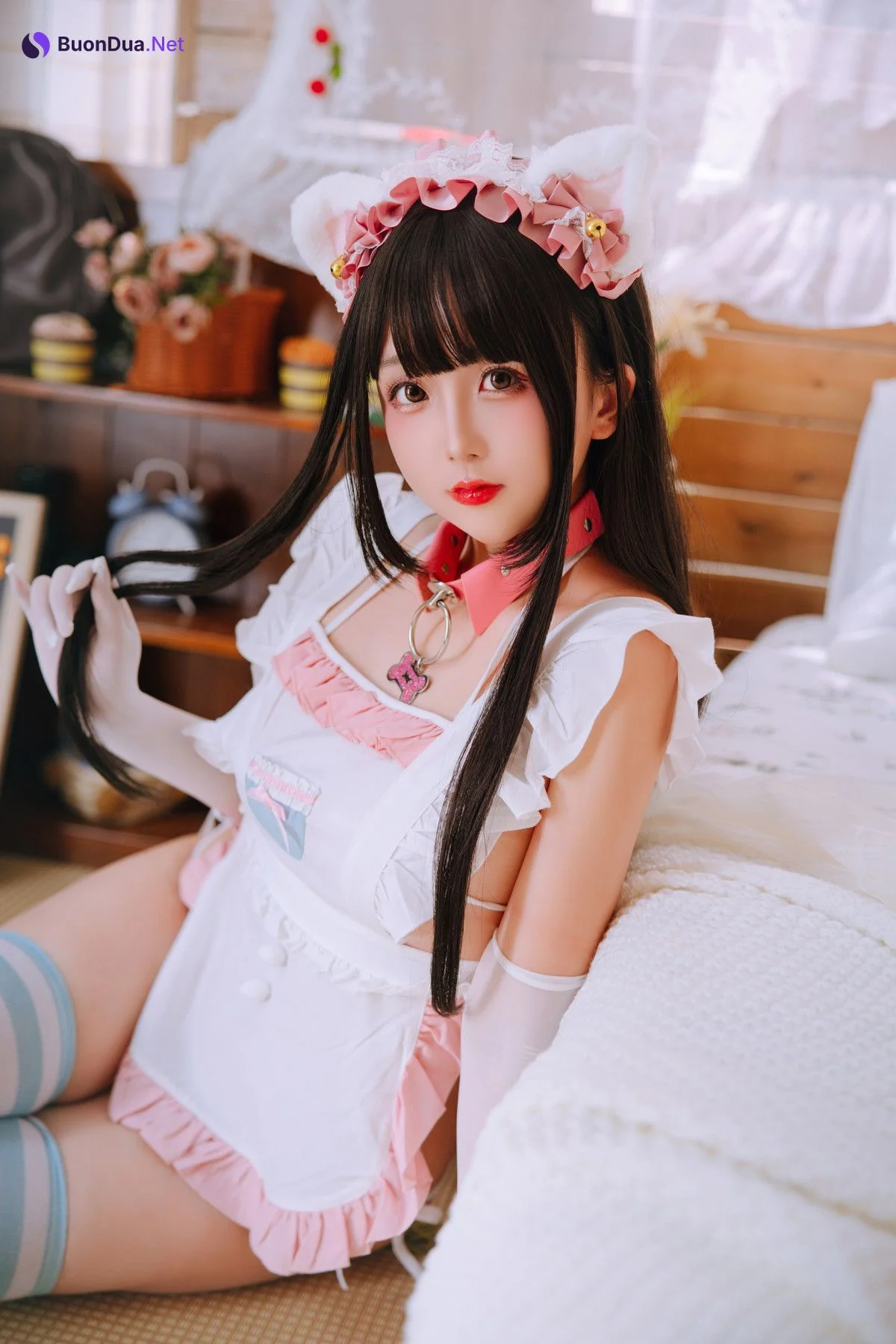 Cosplay Rinaijiao日奈娇 兔尾女仆 - Photo 2