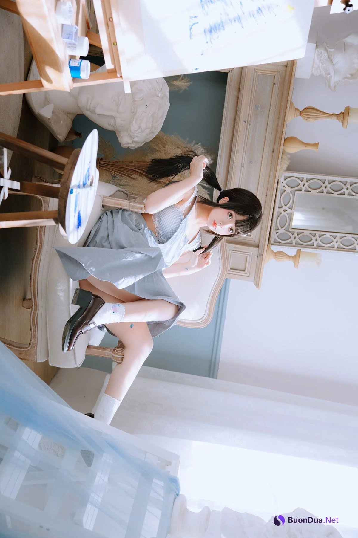 Cosplay Rinaijiao日奈娇 – 美术生 - Photo 8