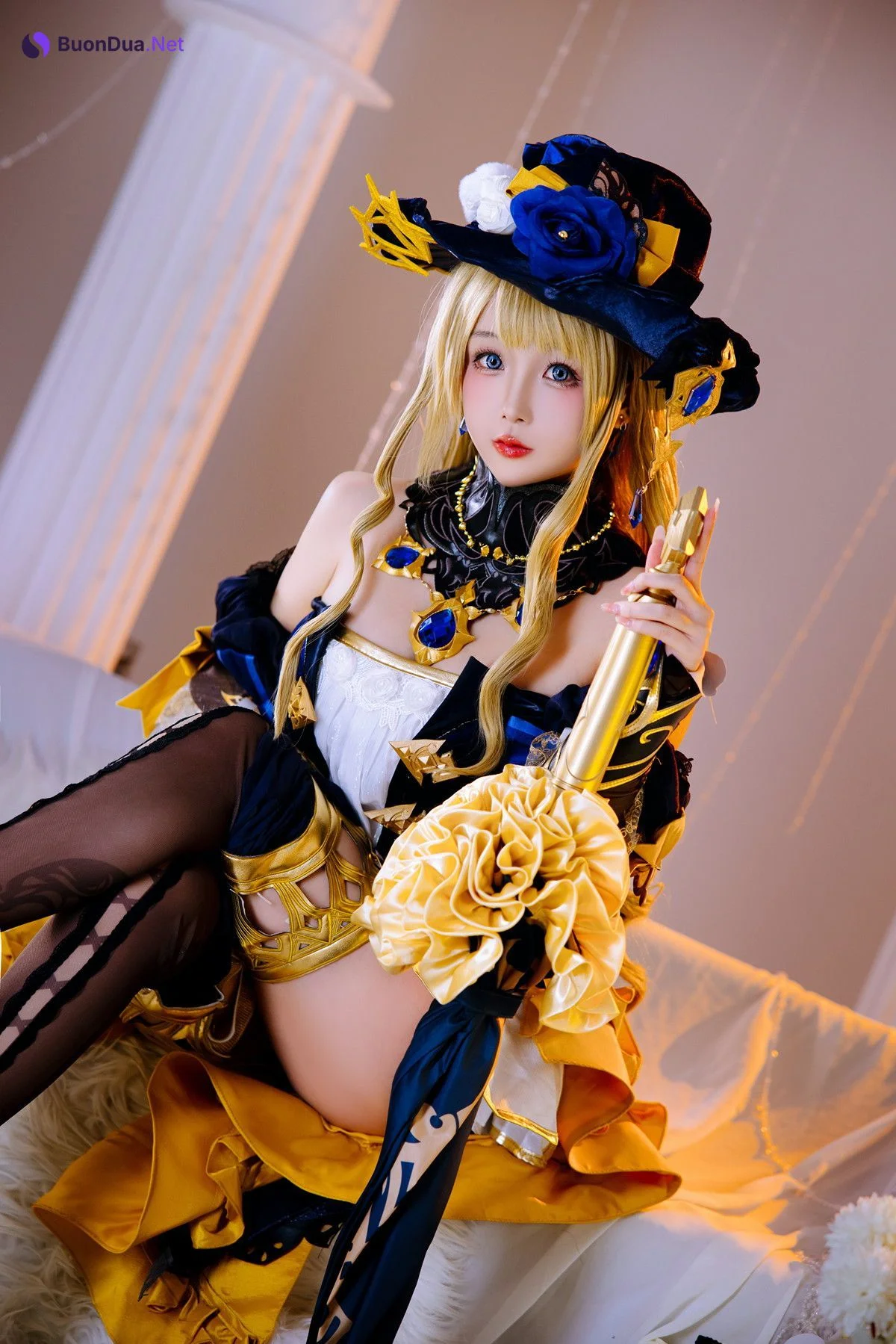 Cosplay Rinaijiao日奈娇 原神 娜维娅 - Photo 15