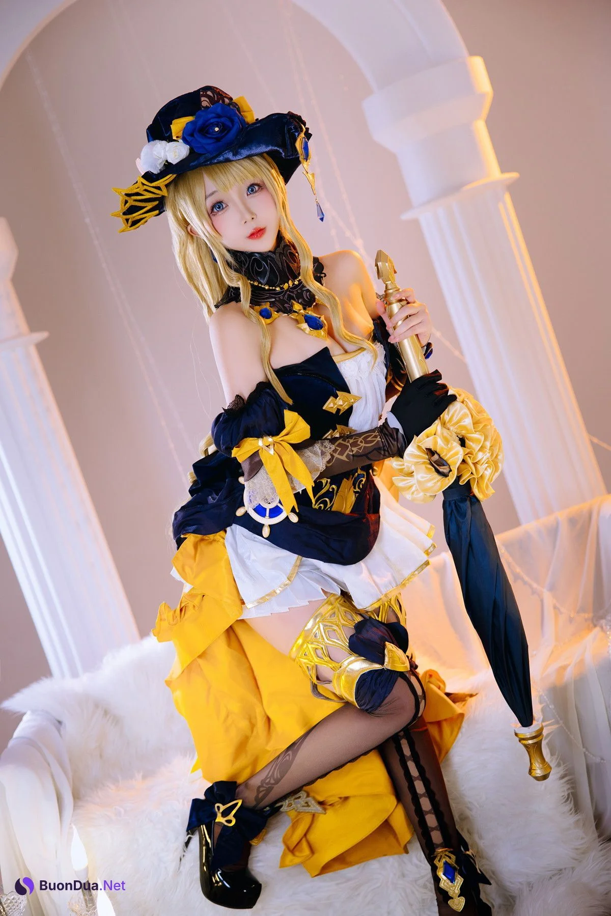 Cosplay Rinaijiao日奈娇 原神 娜维娅 - Photo 2
