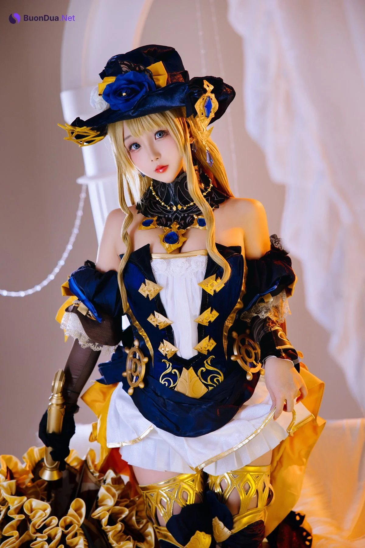 Cosplay Rinaijiao日奈娇 原神 娜维娅 - Photo 4