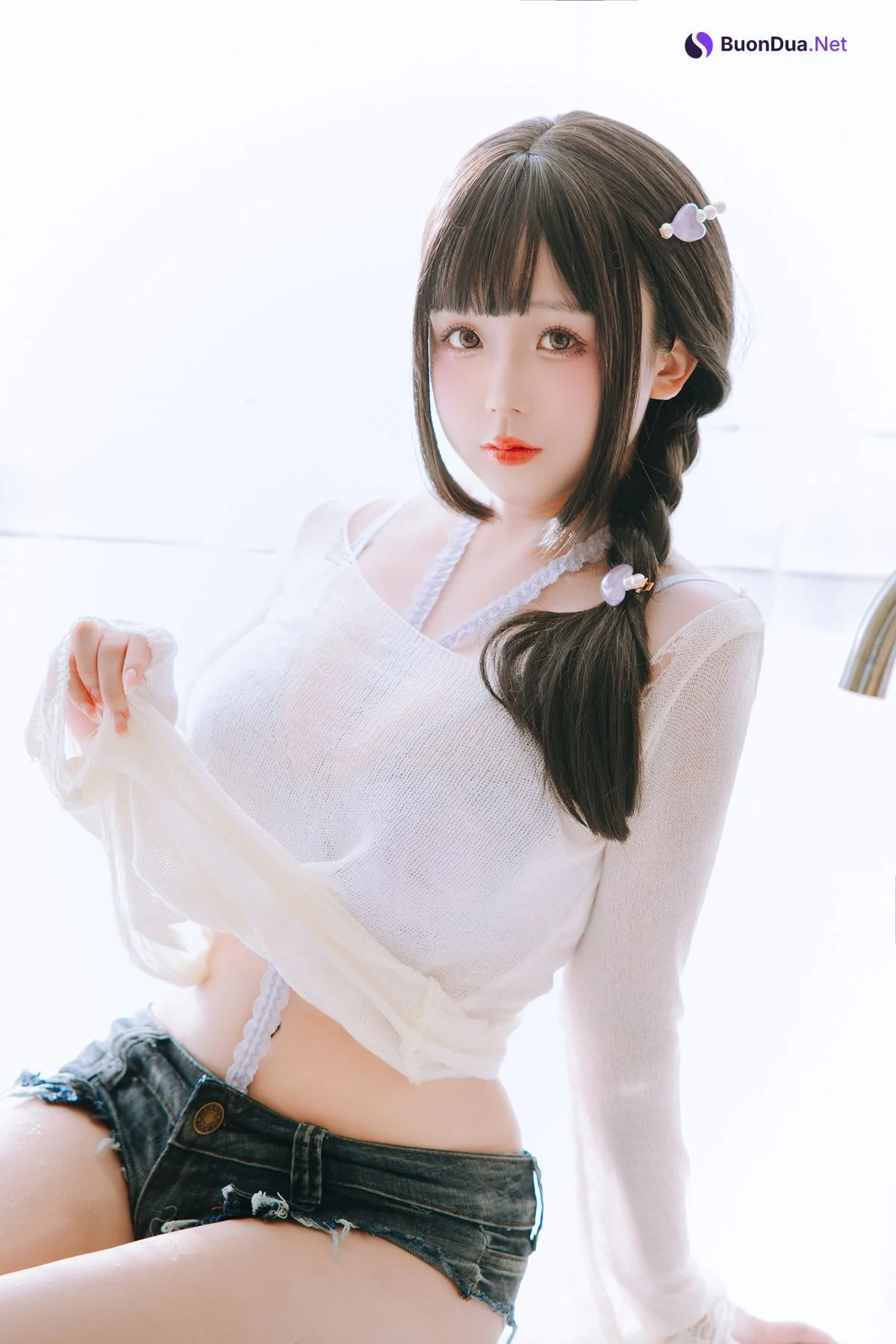 Cosplay Rinaijiao日奈娇 牛仔裤人妻 Set.01 - Photo 10