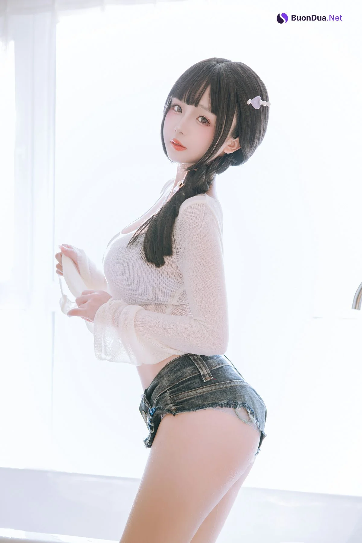 Cosplay Rinaijiao日奈娇 牛仔裤人妻 Set.01 - Photo 16