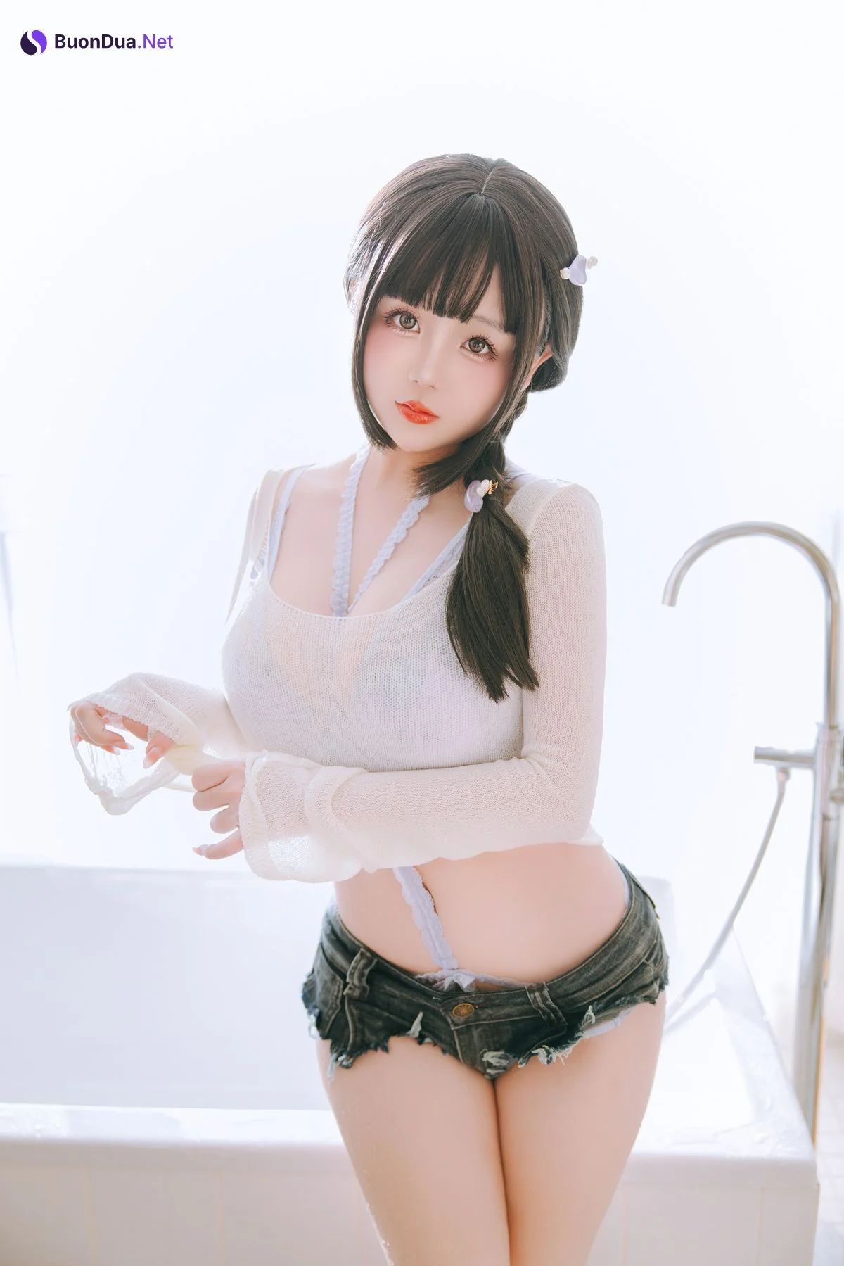 Cosplay Rinaijiao日奈娇 牛仔裤人妻 Set.01 - Photo 18