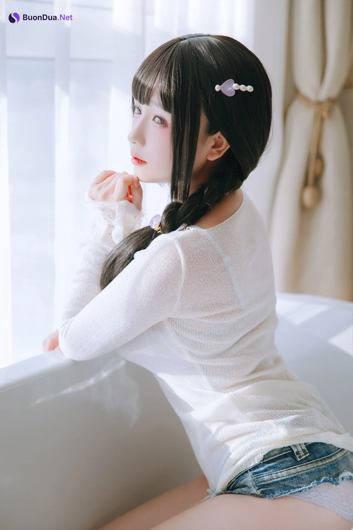 Cosplay Rinaijiao日奈娇 牛仔裤人妻 Set.01 - Photo 6