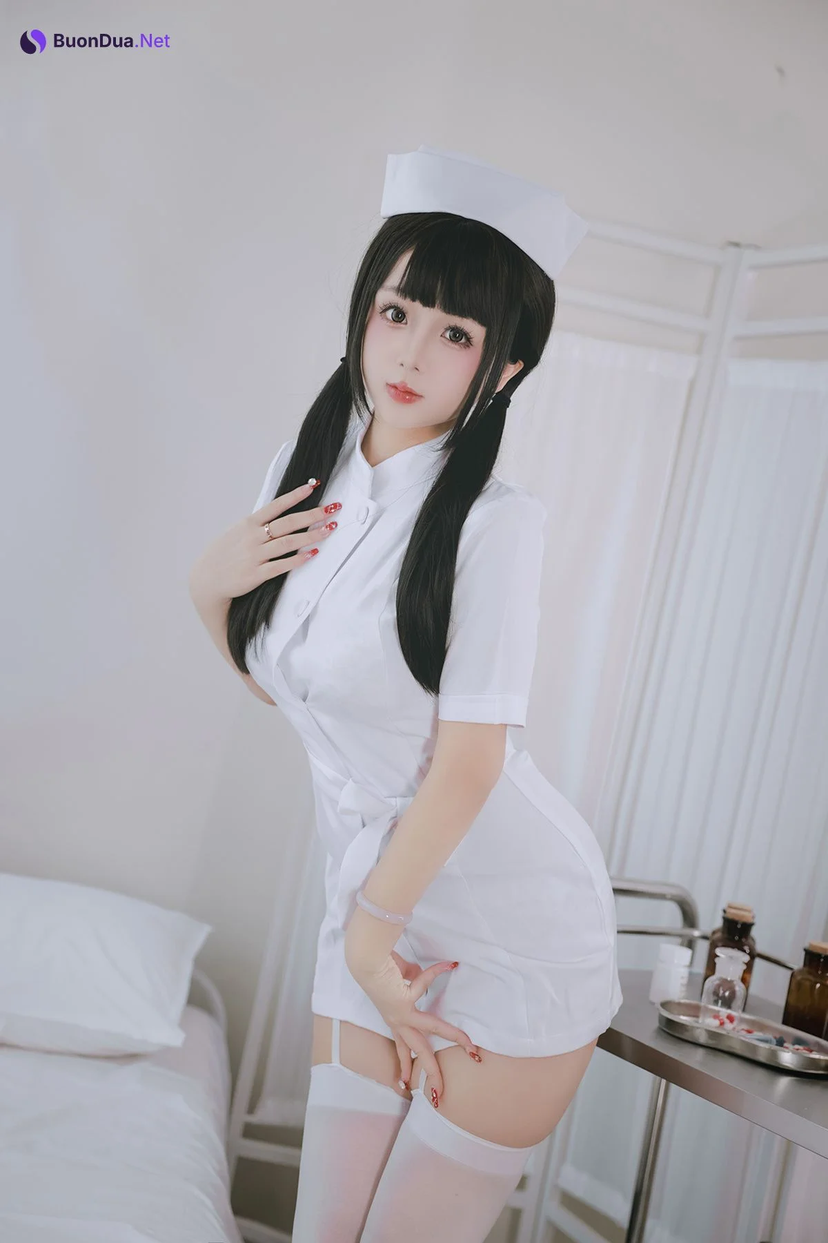 Cosplay Rinaijiao日奈娇 诊所护士 Set.01 - Photo 10