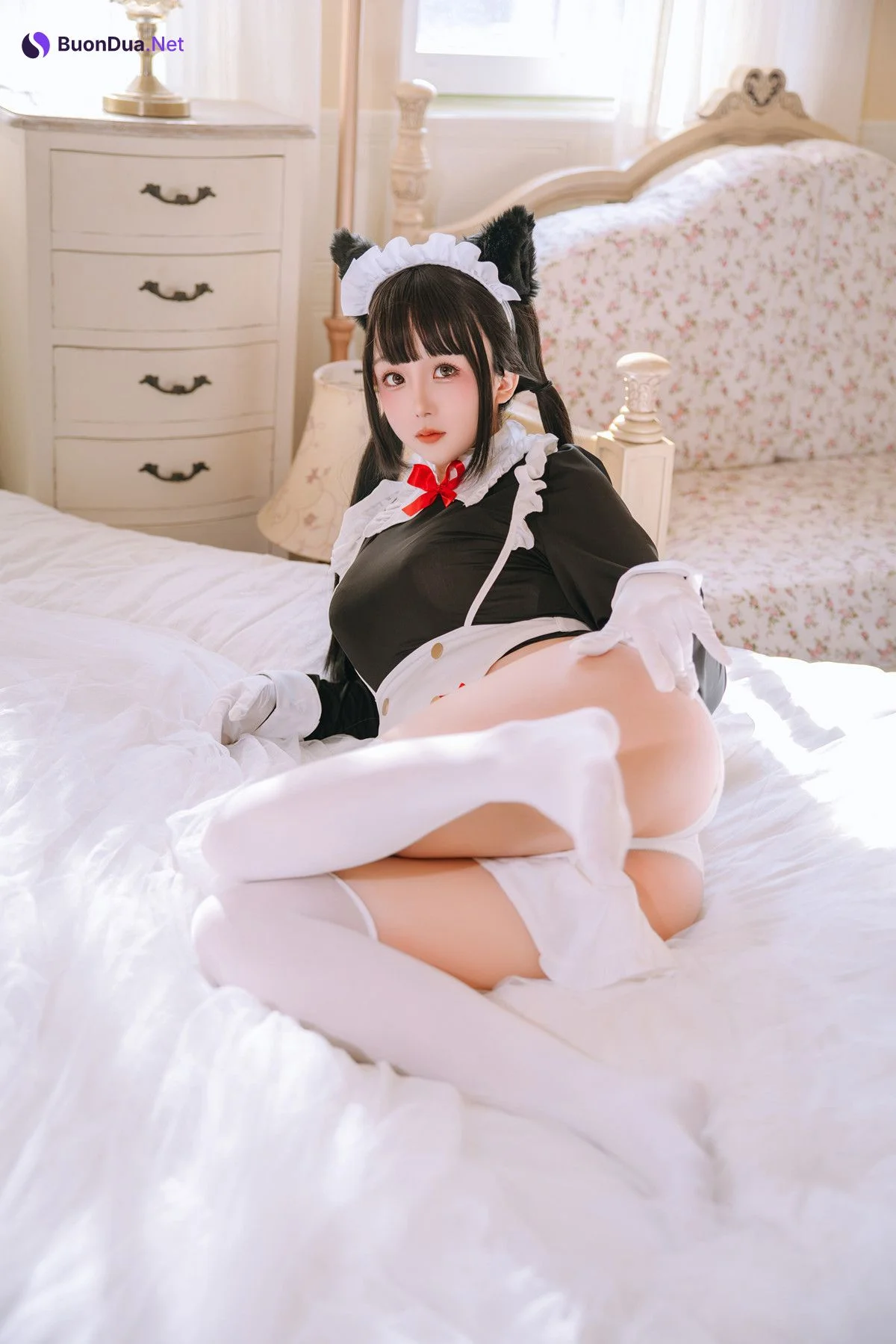 Cosplay Rinaijiao日奈娇 猫娘女仆 Set.01 - Photo 11
