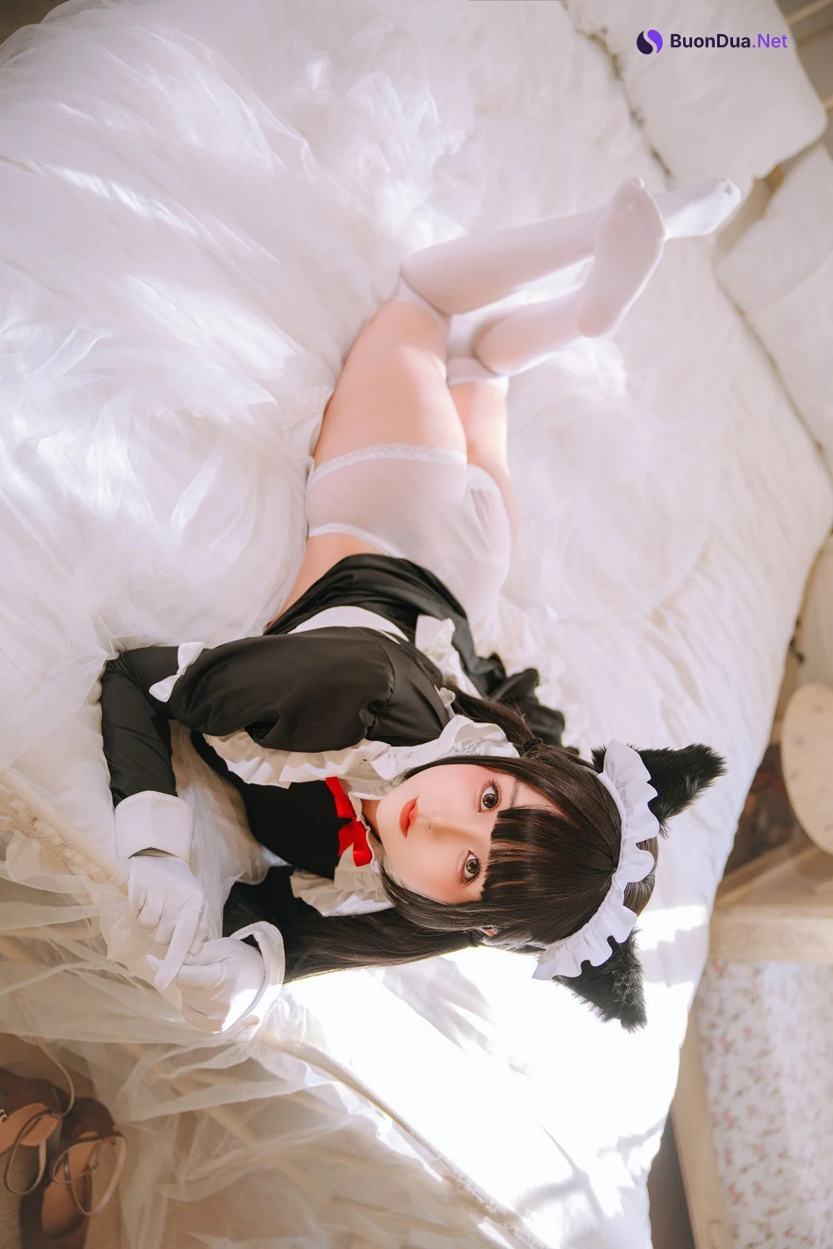 Cosplay Rinaijiao日奈娇 猫娘女仆 Set.01 - Photo 13