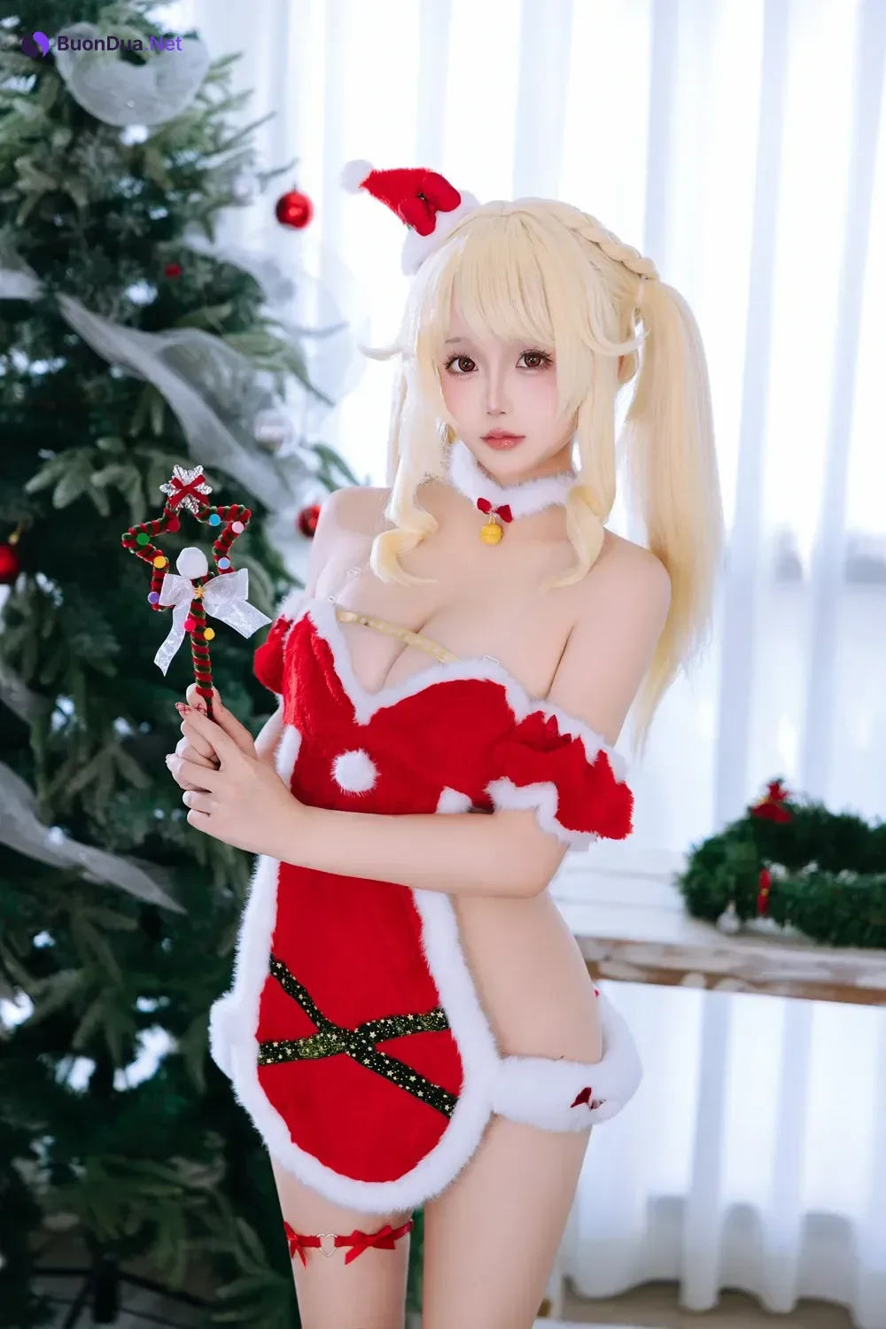 Cosplay Rinaijiao日奈娇 – 圣诞日 Set.01 - Photo 3