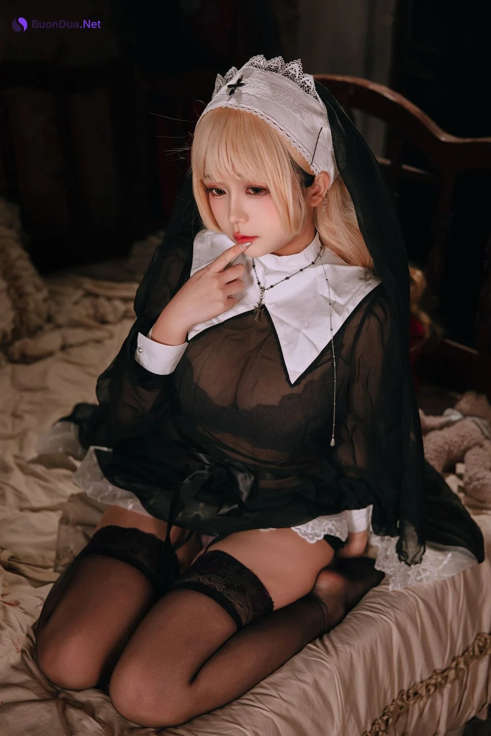 Cosplay Rinaijiao日奈娇 – 禁忌修女 Set.01 - Photo 11