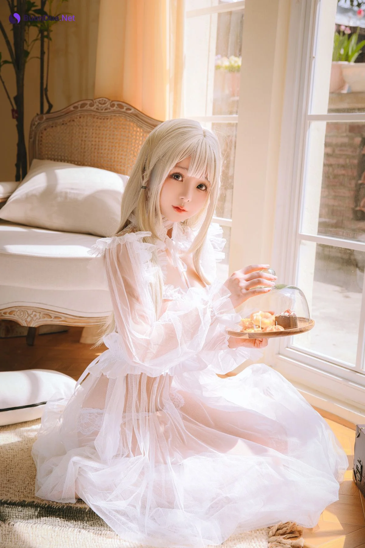 Cosplay Rinaijiao日奈娇 白纱衣 Set.01 - Photo 10