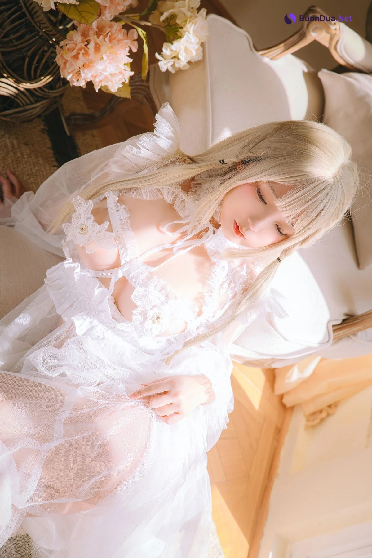 Cosplay Rinaijiao日奈娇 白纱衣 Set.01 - Photo 14