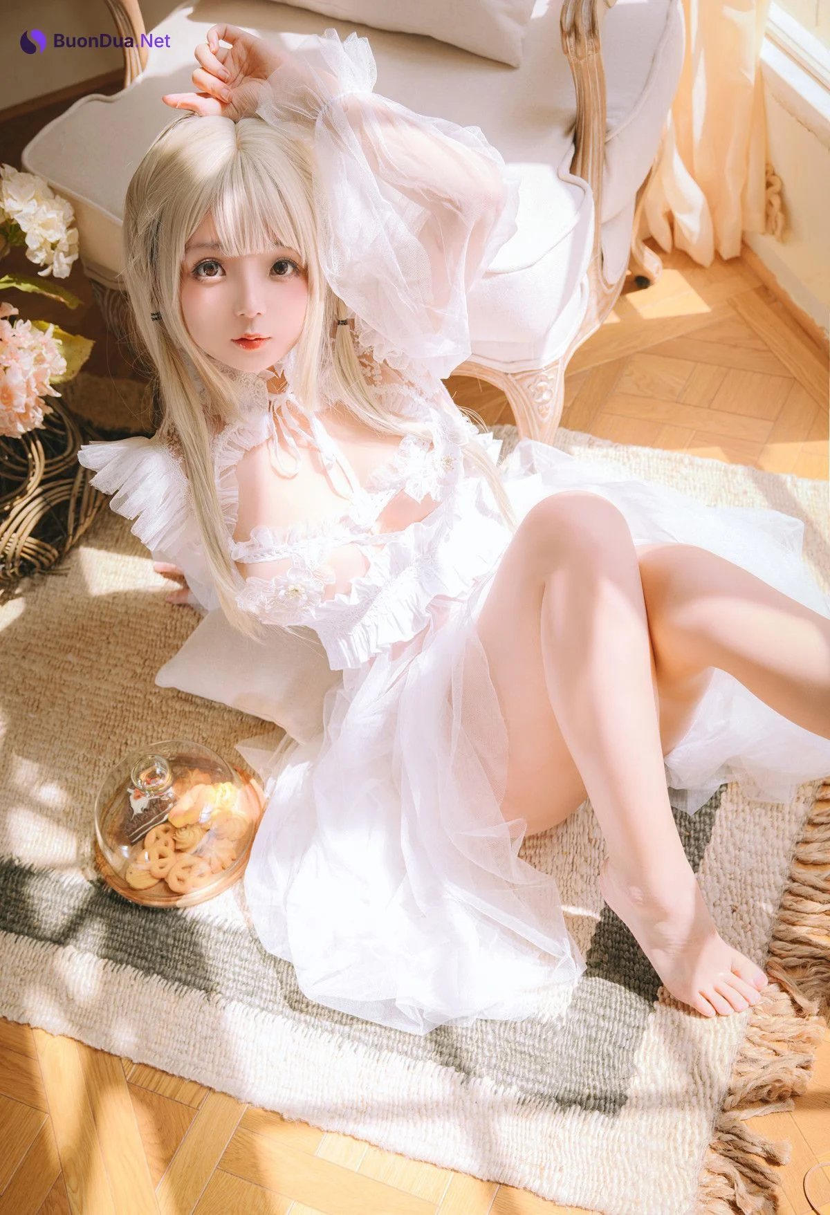 Cosplay Rinaijiao日奈娇 白纱衣 Set.01 - Photo 16