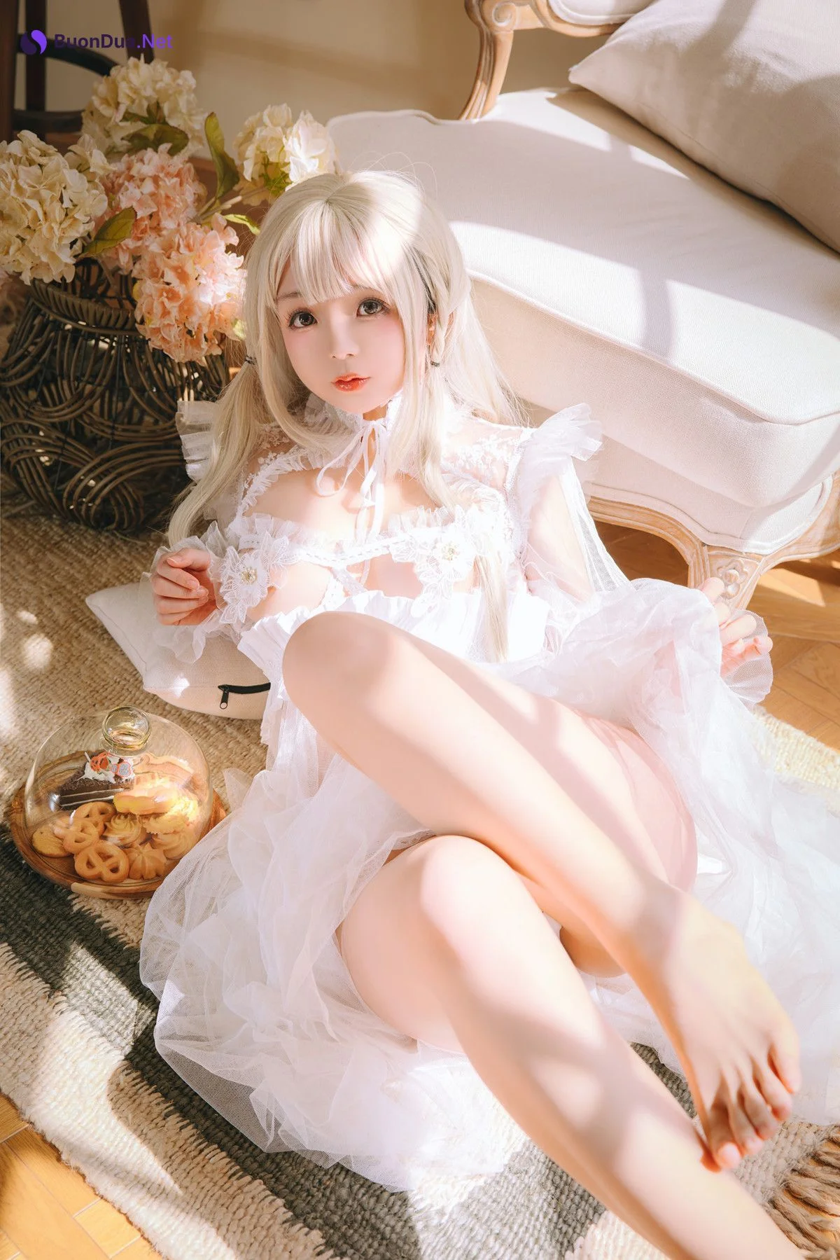 Cosplay Rinaijiao日奈娇 白纱衣 Set.01 - Photo 17