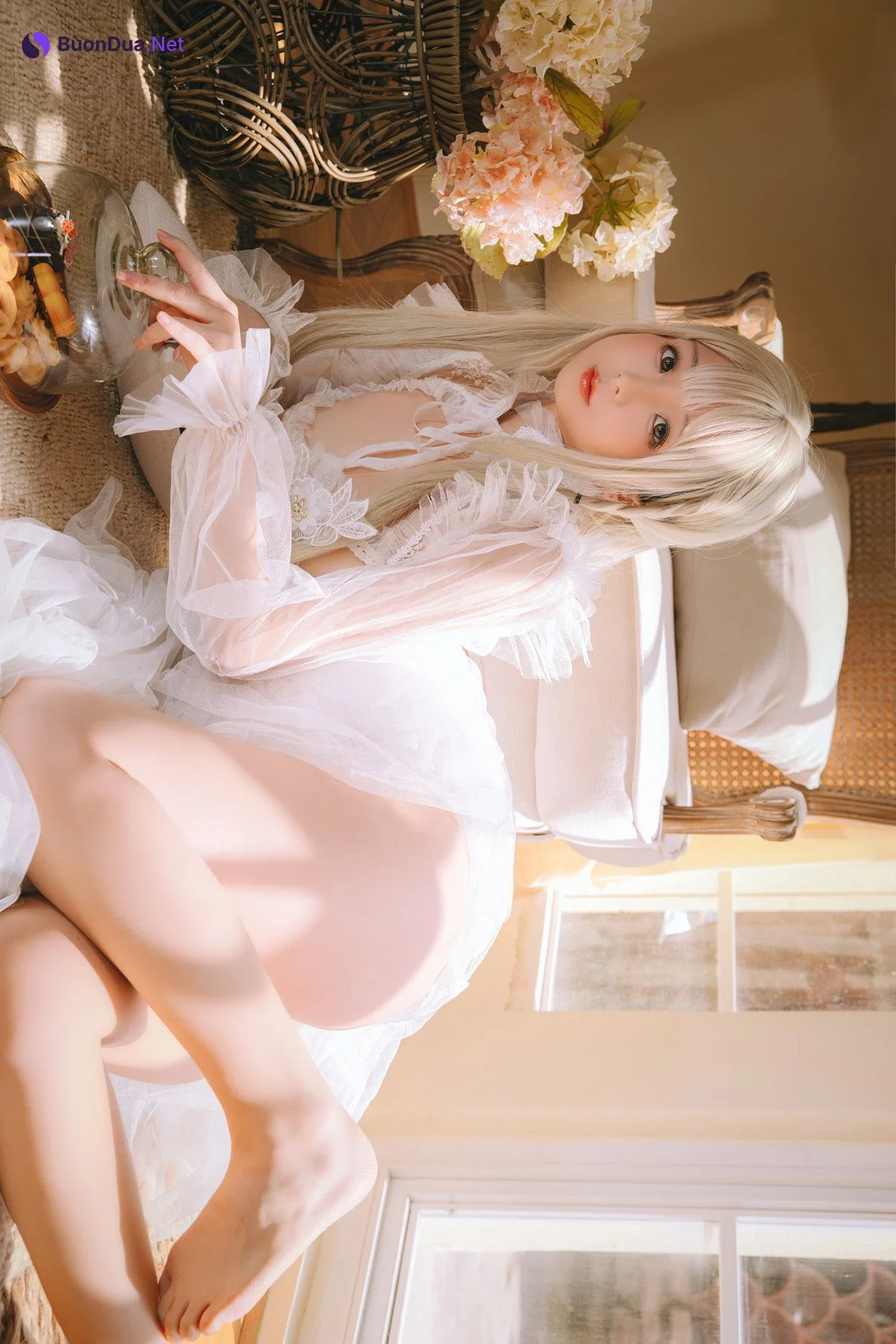 Cosplay Rinaijiao日奈娇 白纱衣 Set.01 - Photo 18