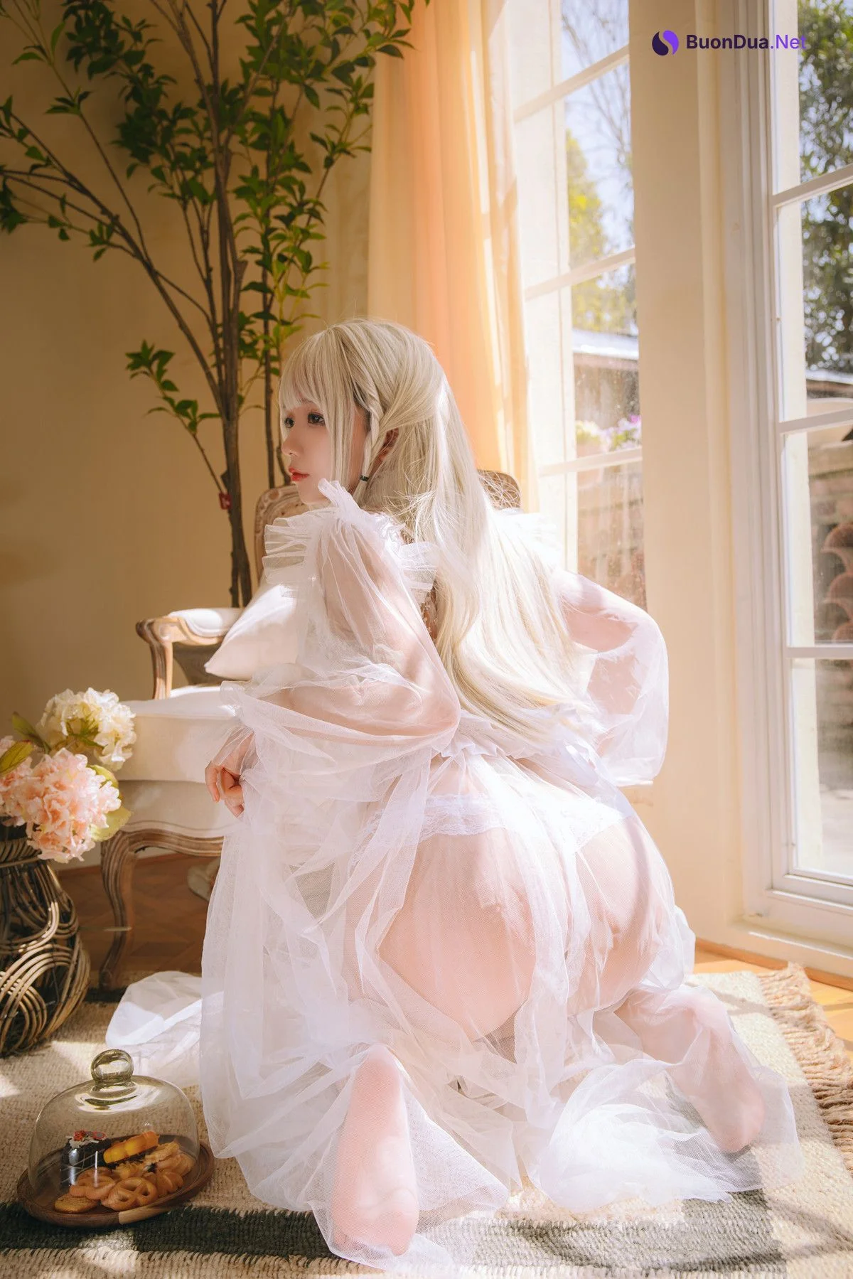 Cosplay Rinaijiao日奈娇 白纱衣 Set.01 - Photo 19