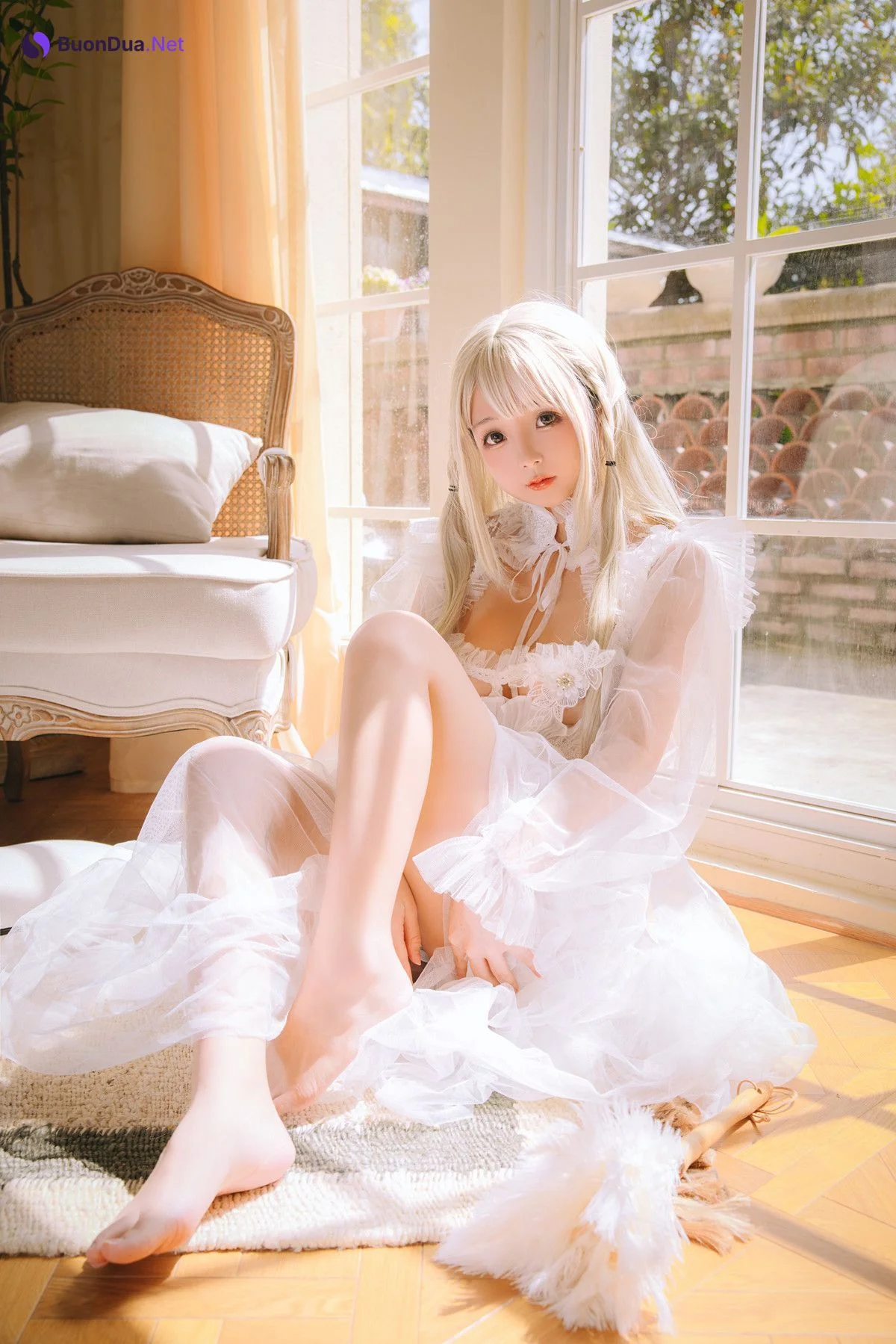 Cosplay Rinaijiao日奈娇 白纱衣 Set.01 - Photo 3