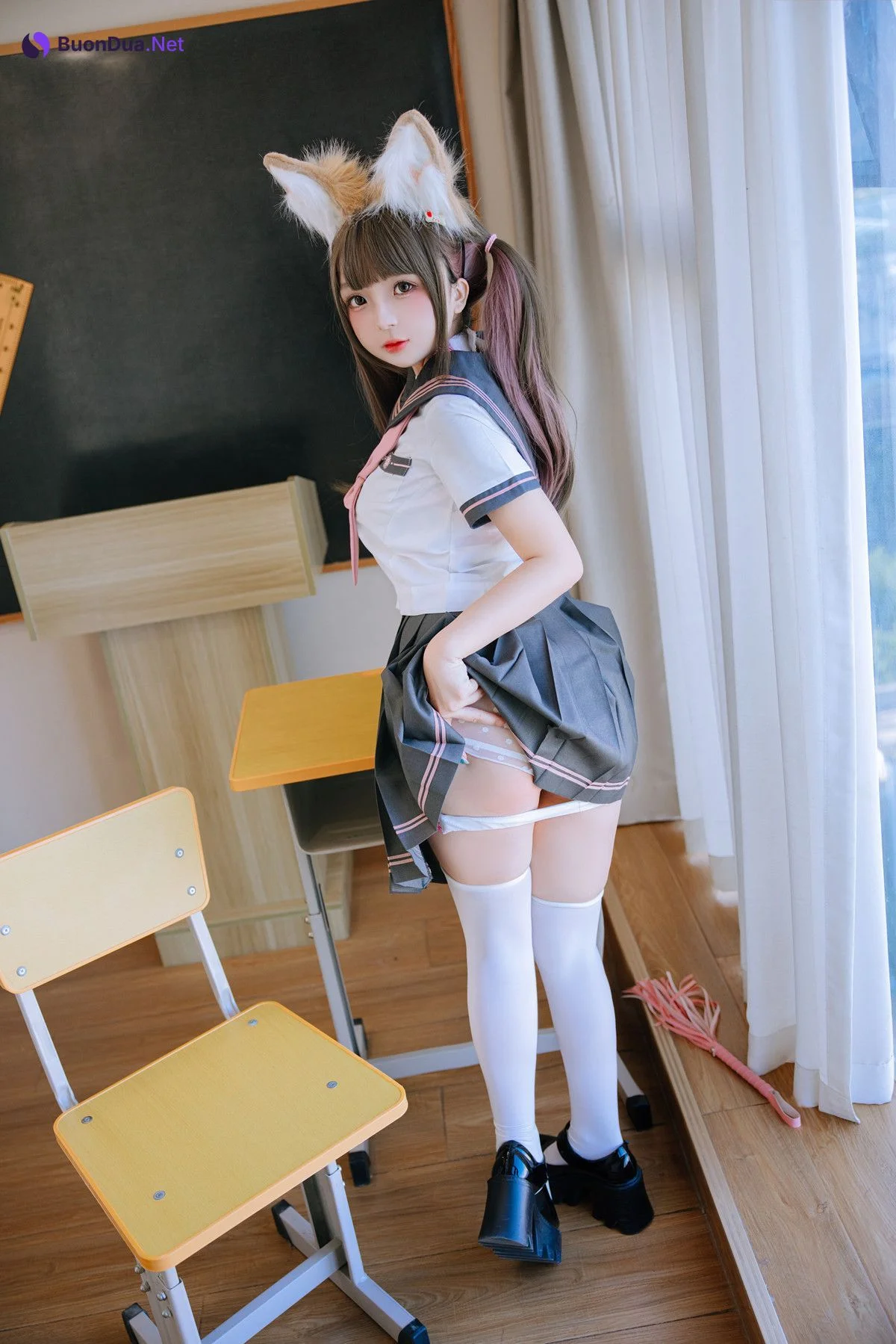 Cosplay Rinaijiao日奈娇 课桌捆绑 Set.01 - Photo 4