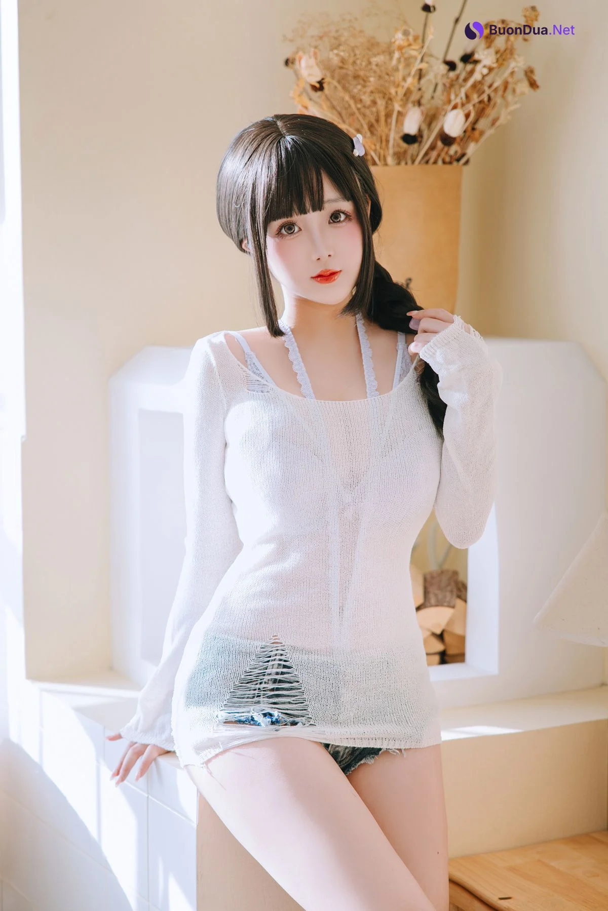 Cosplay Rinaijiao日奈娇 牛仔裤人妻 Set.02 - Photo 3